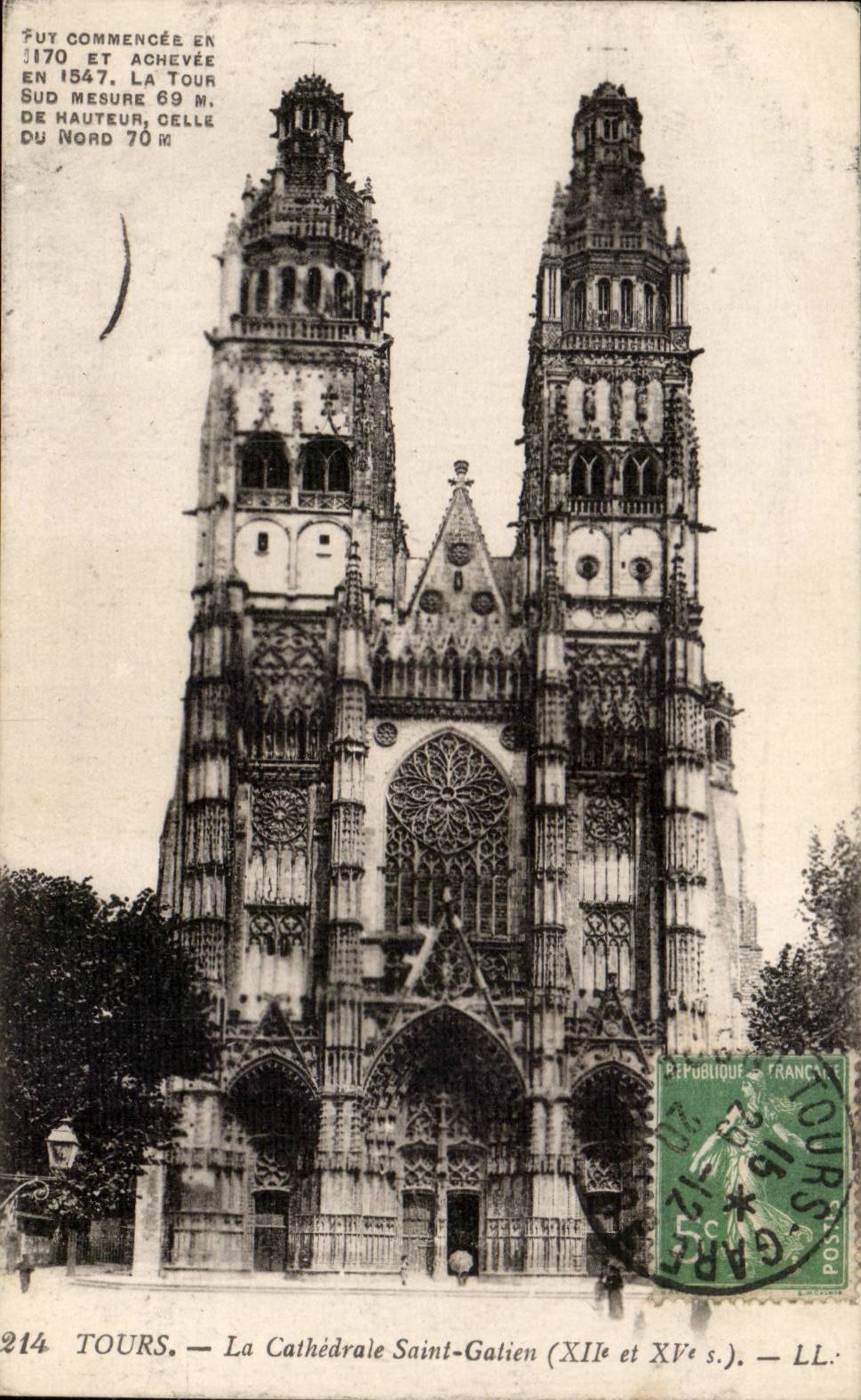 Tours CPA La cathedrale Saint Gatien