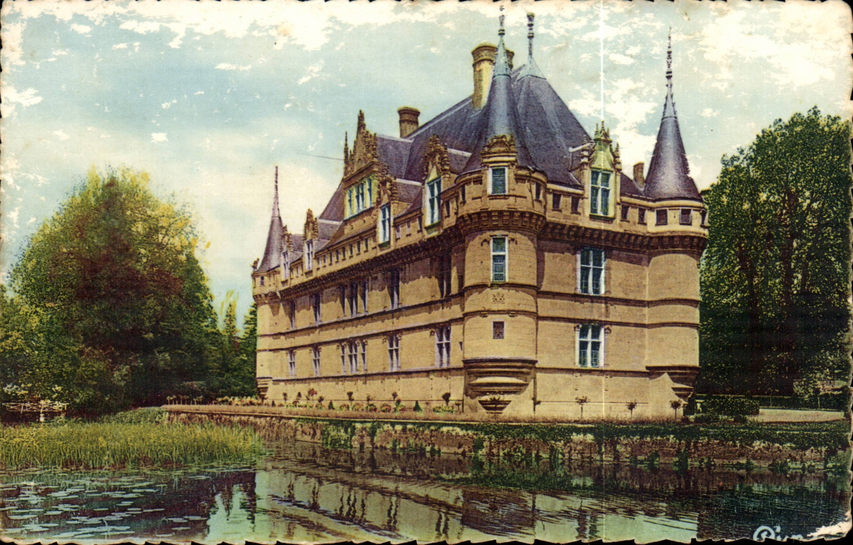 CPA Chateau de Azay le Rideau