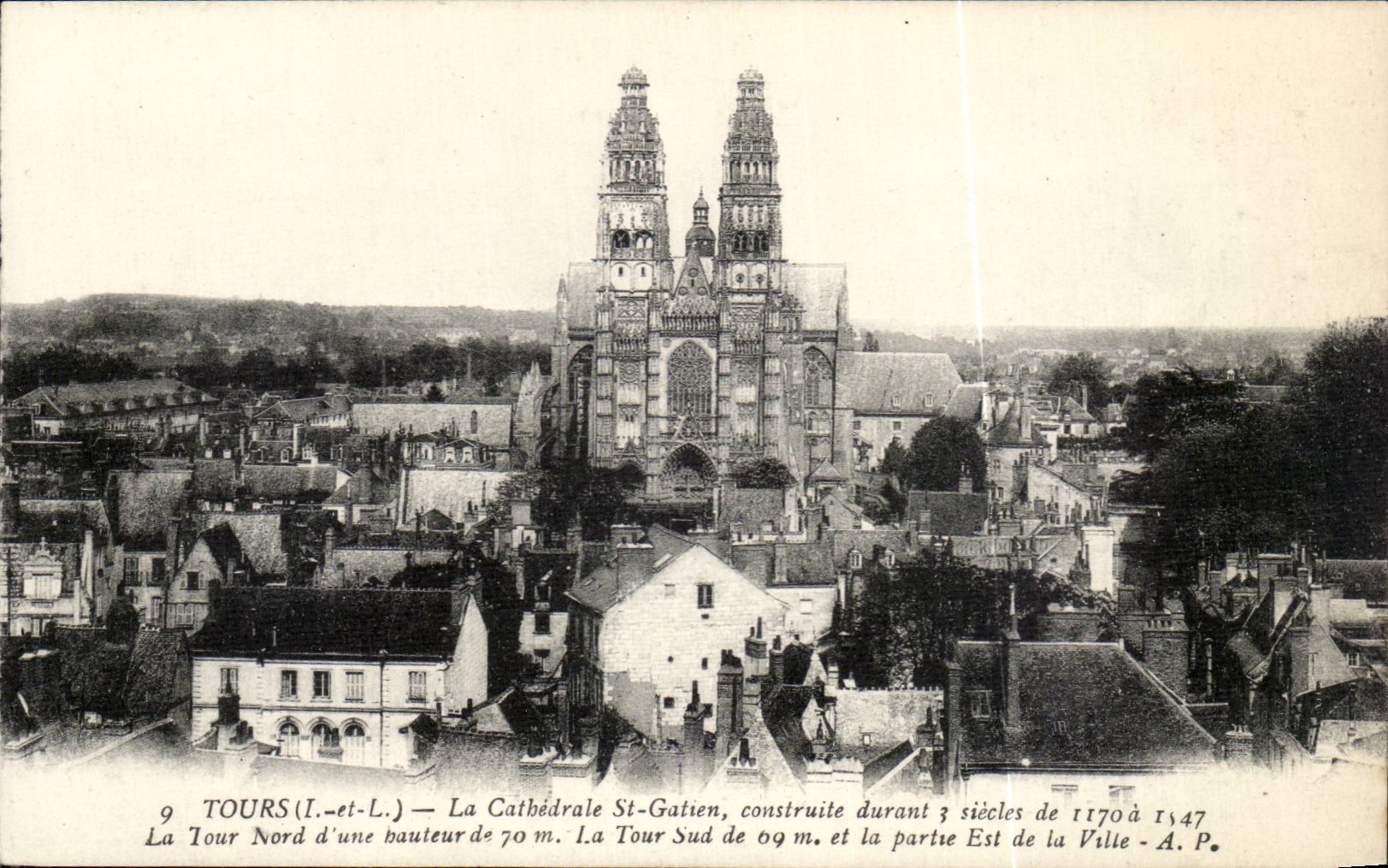 Tours CPA la cathedrale St Gatien 