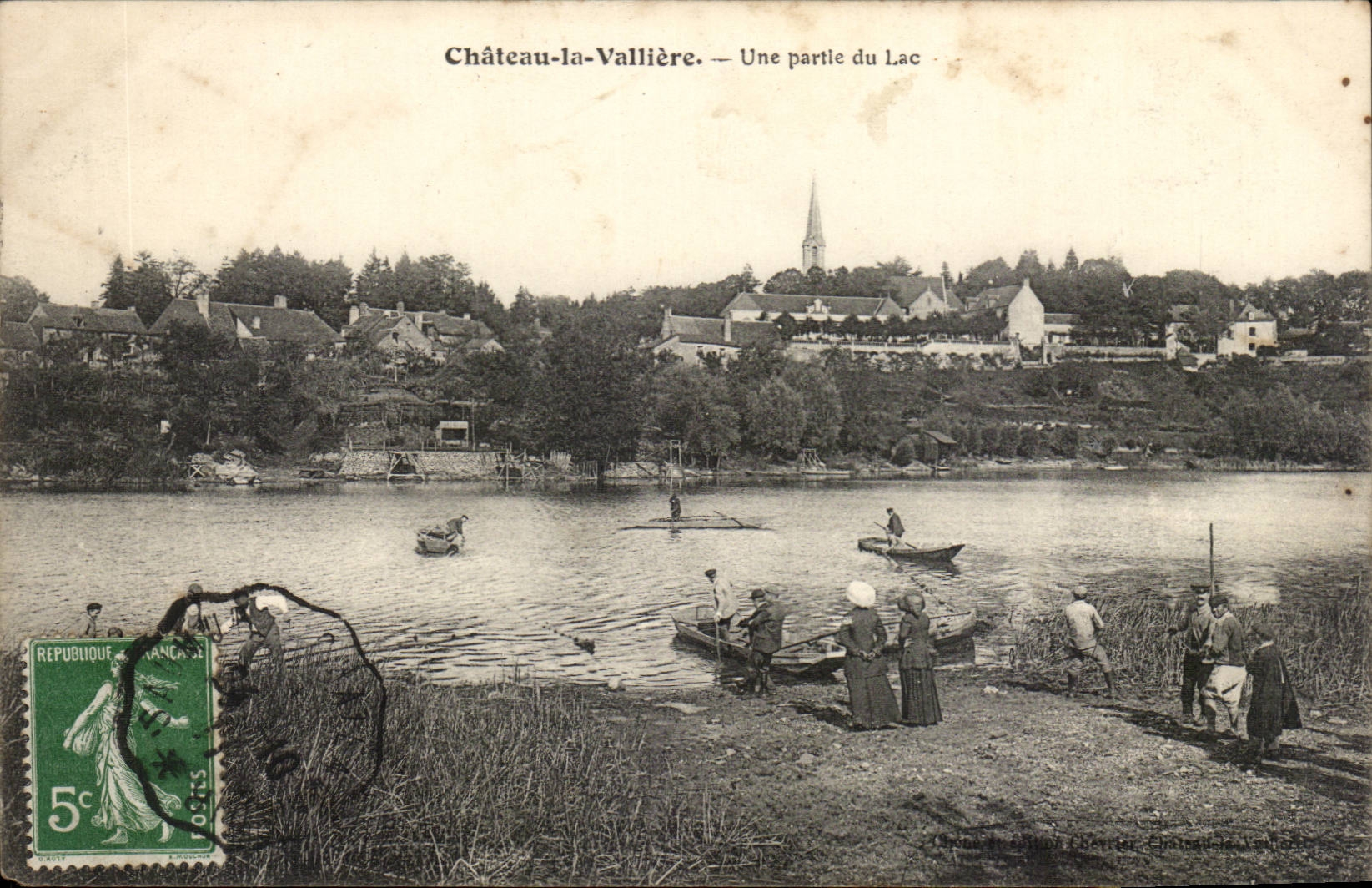 Chateau La Valliere CPA Une partie du lac