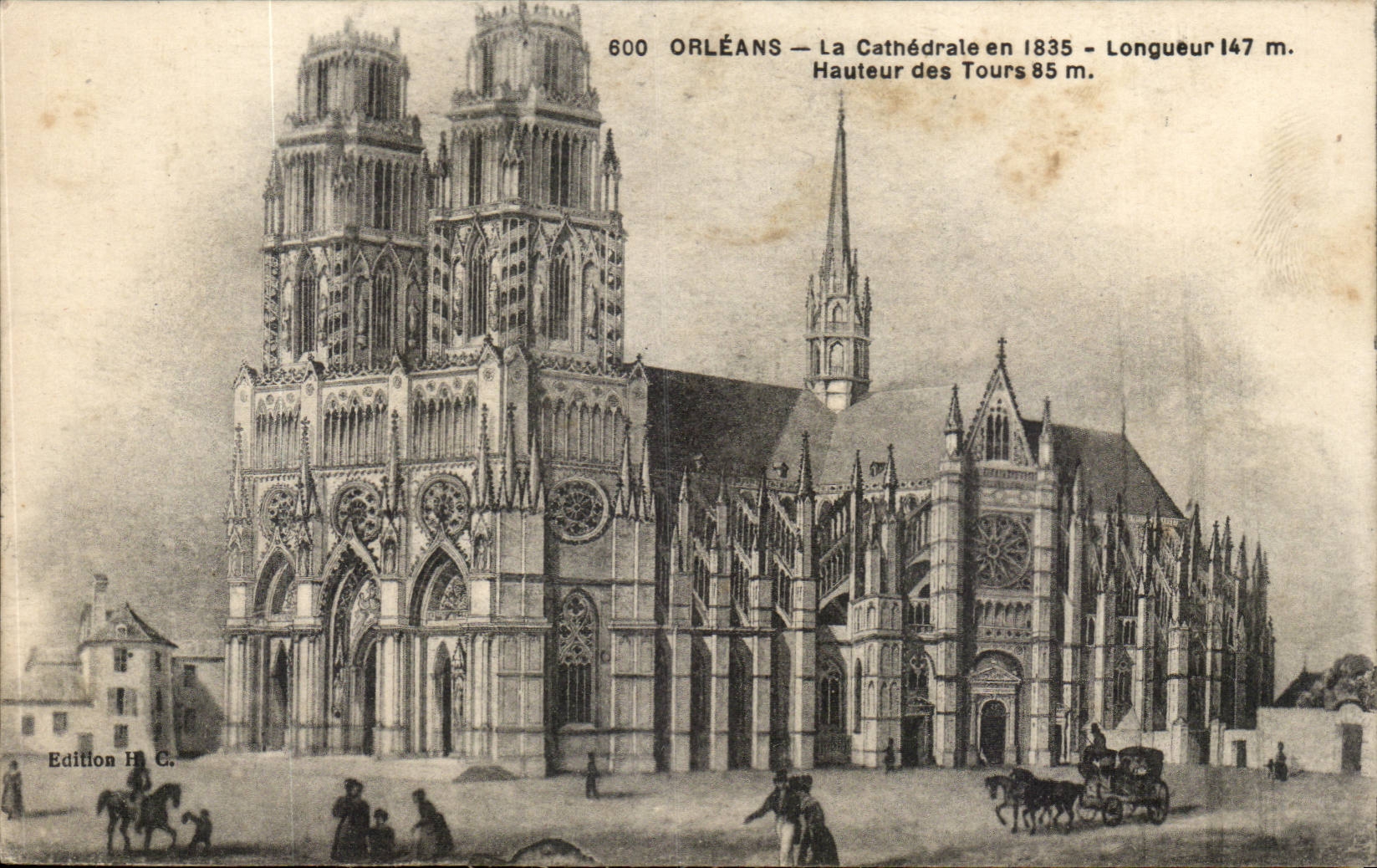 Orleans CPA the cathedral in 1835