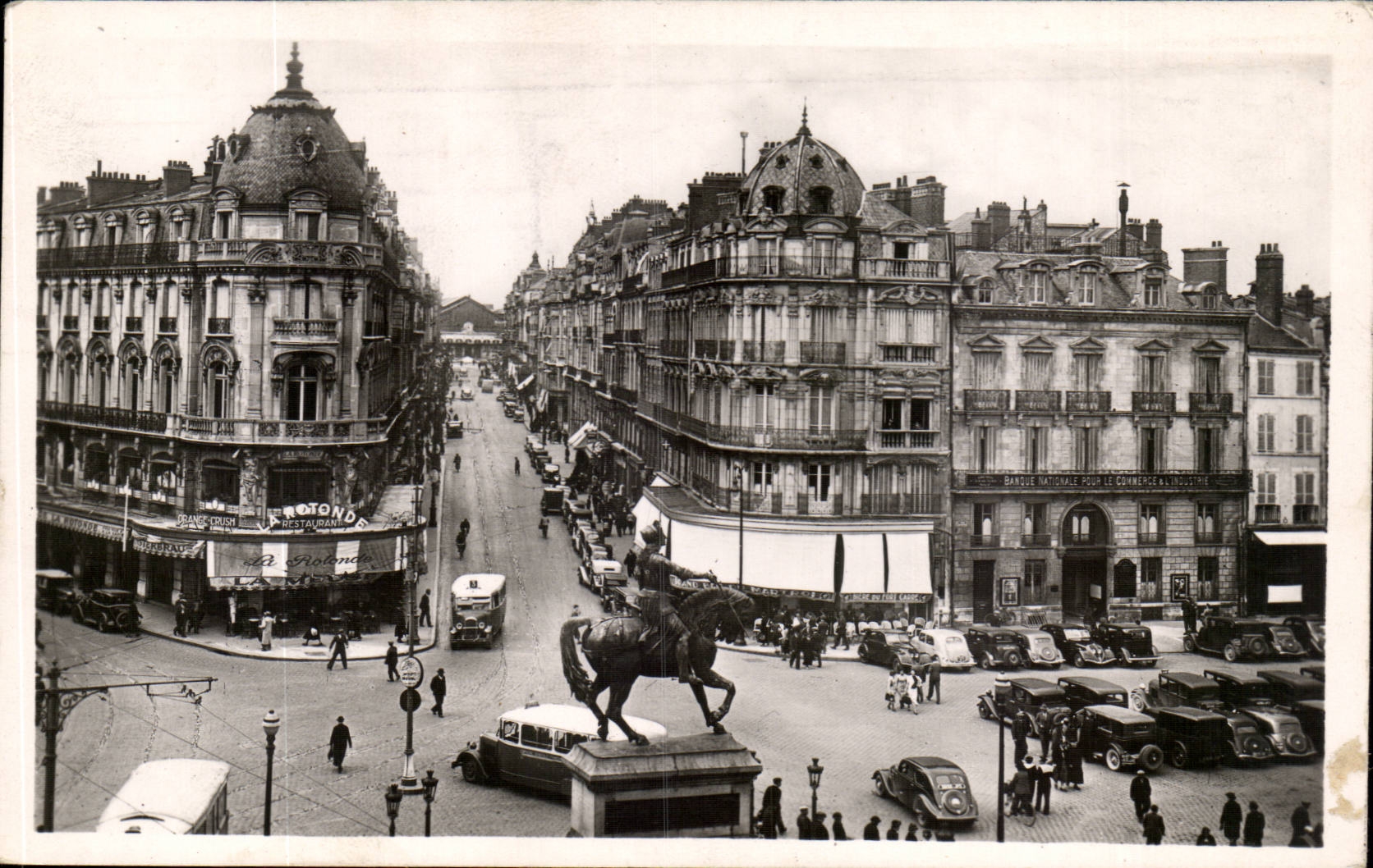 Orleans CPA Statue of Jeanne of arc the street of the Republic