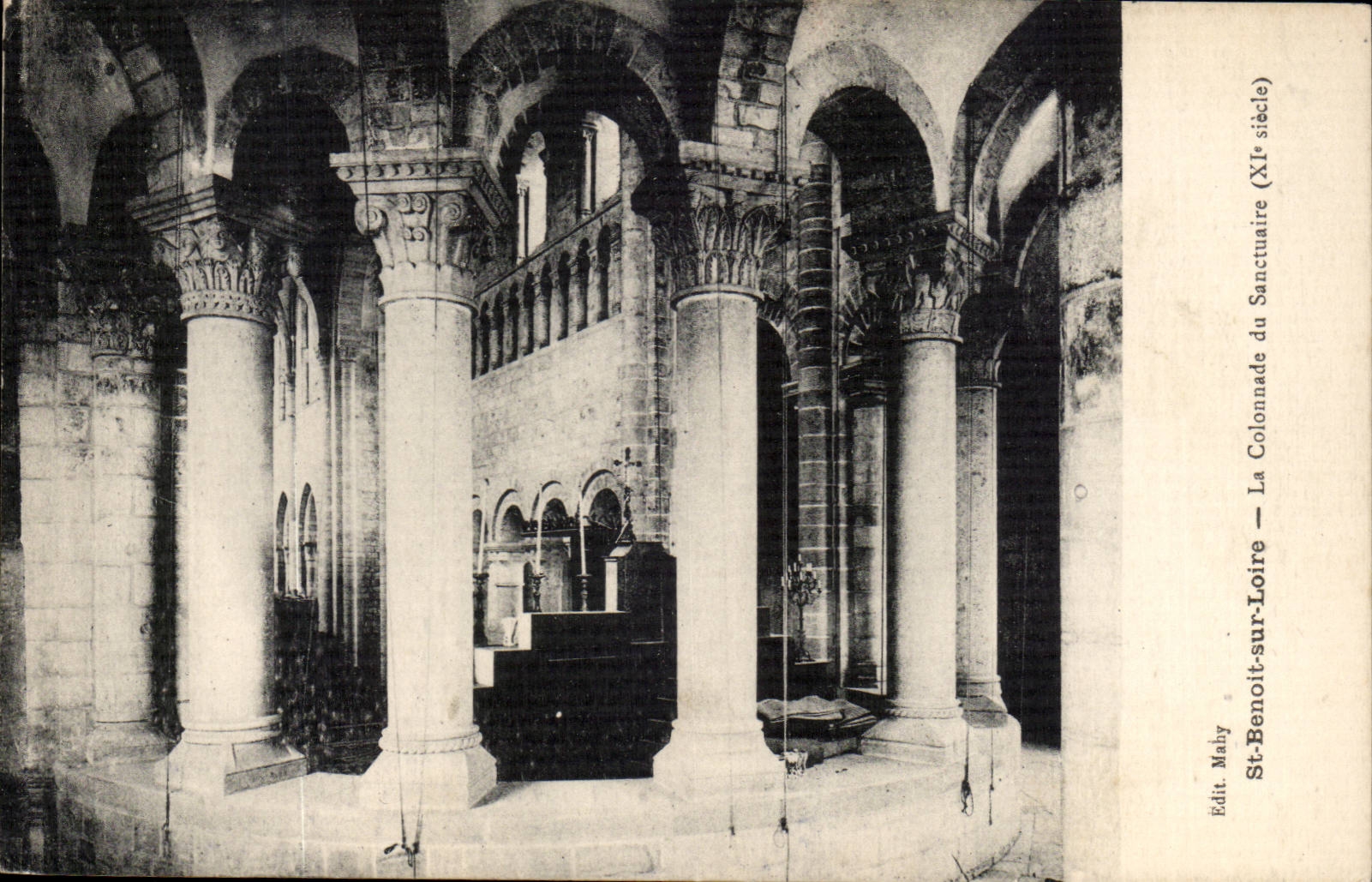 Saint Benoit on the Loire CPA the colonnade of the sanctuary