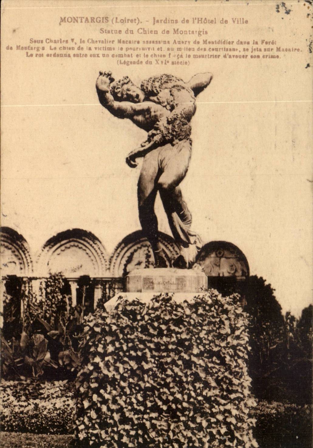 Montargis CPA Gardens of the town hall