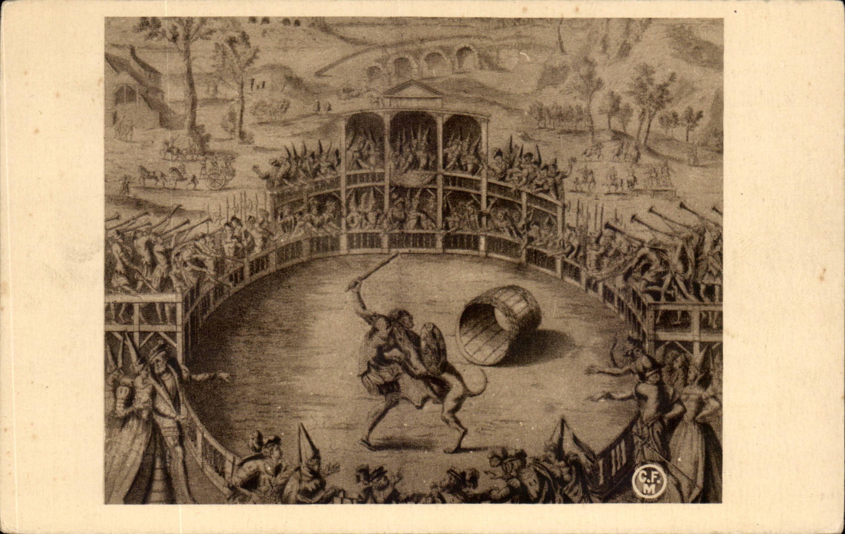 Montargis CPA kampft Hund (Hund)