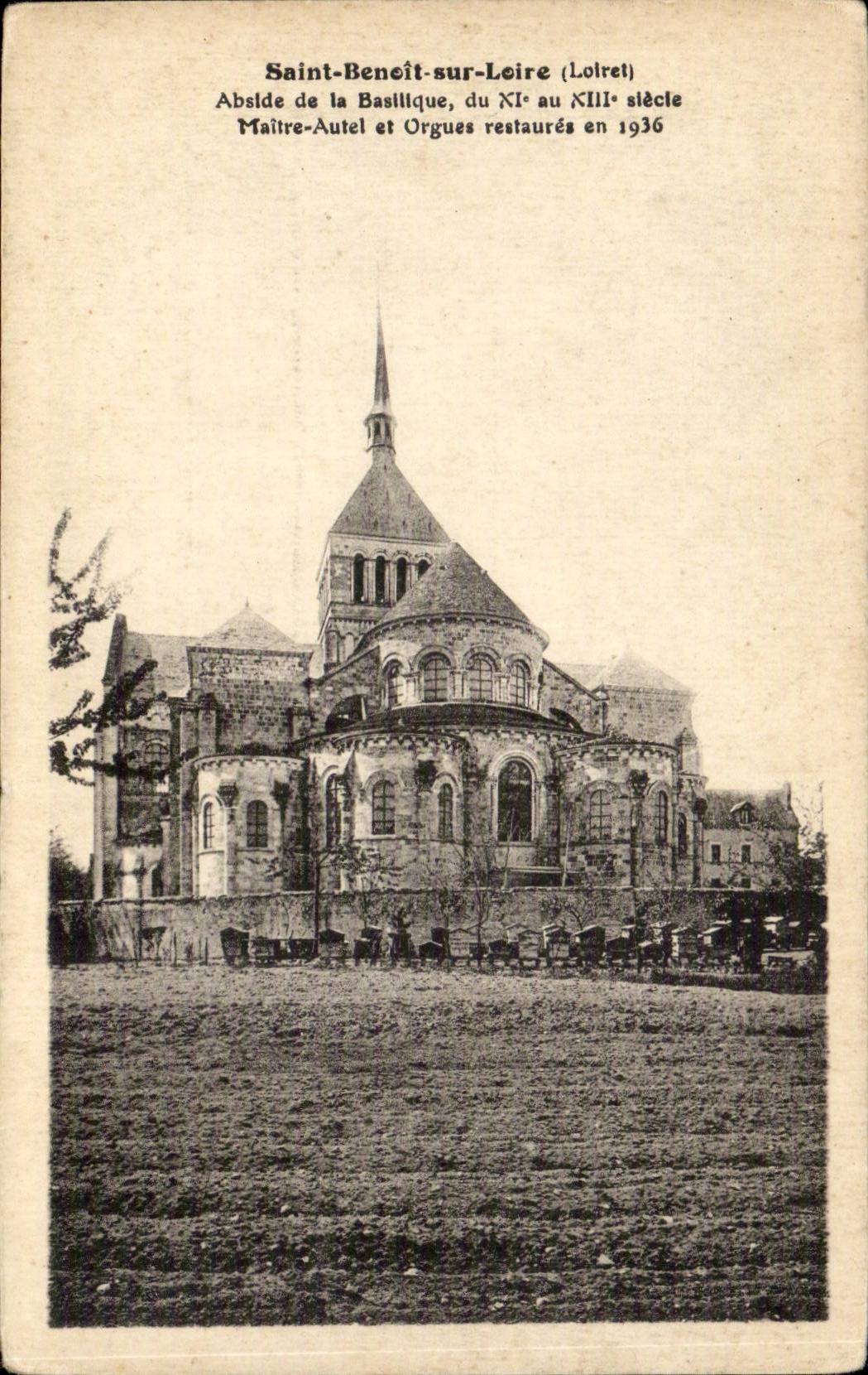Saint Benoit on the Loire CPA Apse of the basilica