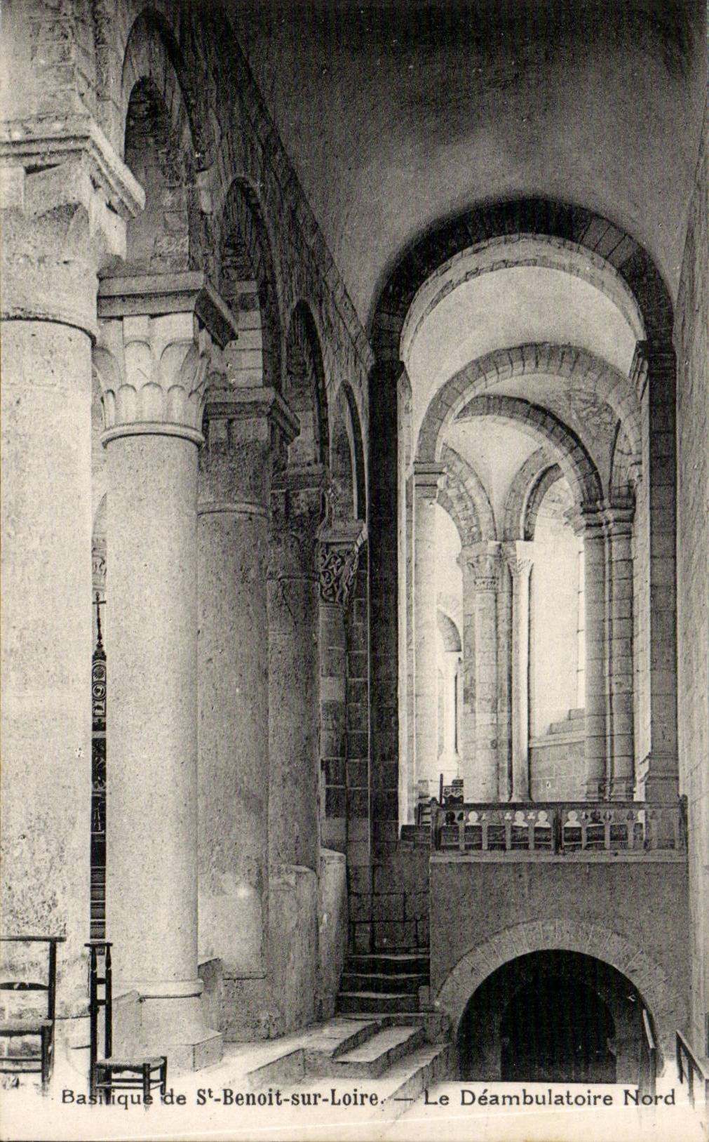 Basilica of Saint Benoit on the Loire CPA the Northern deambulatoire