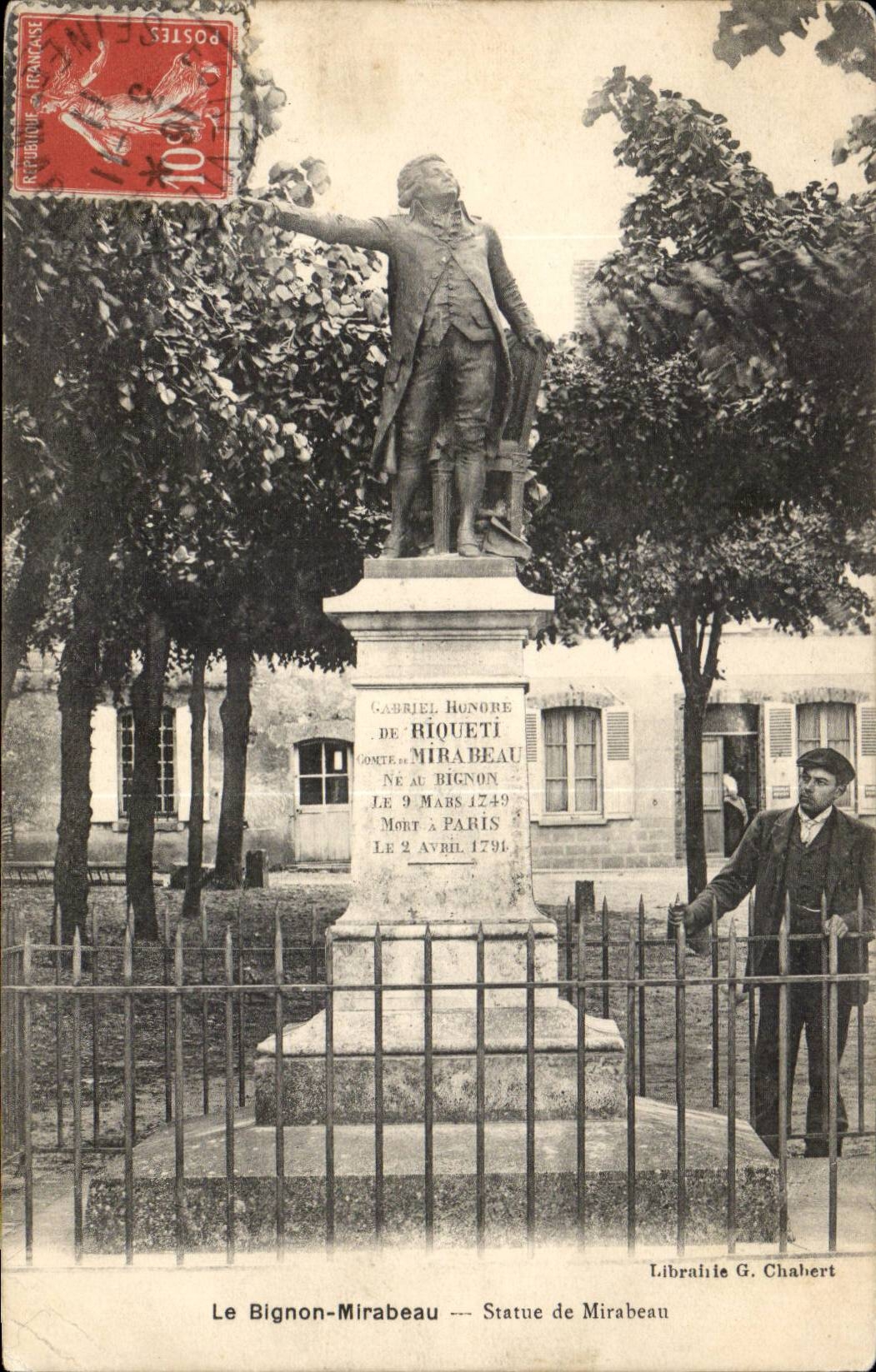 Bignon Mirabeau CPA Statue of Mirabeau