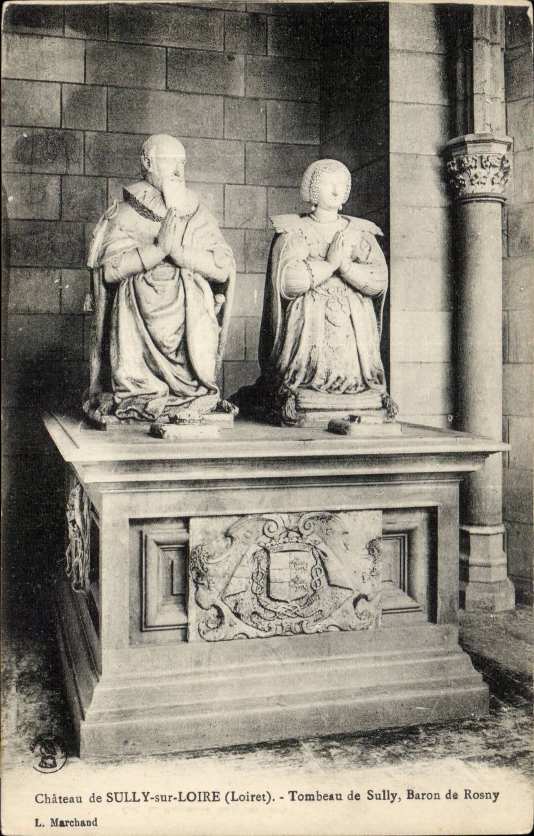 CPA Castle of Sully on the Loire Tomb of Sully Baron de Rosny