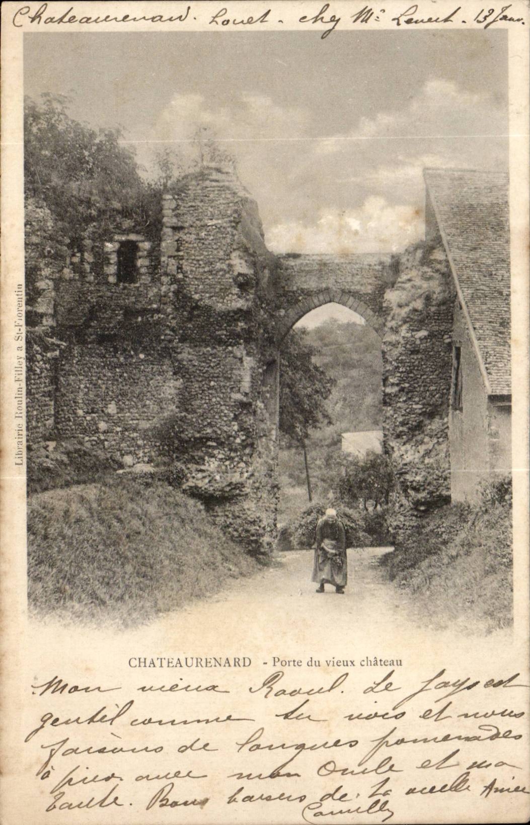 Chateaurenard CPA Gate of the old castle