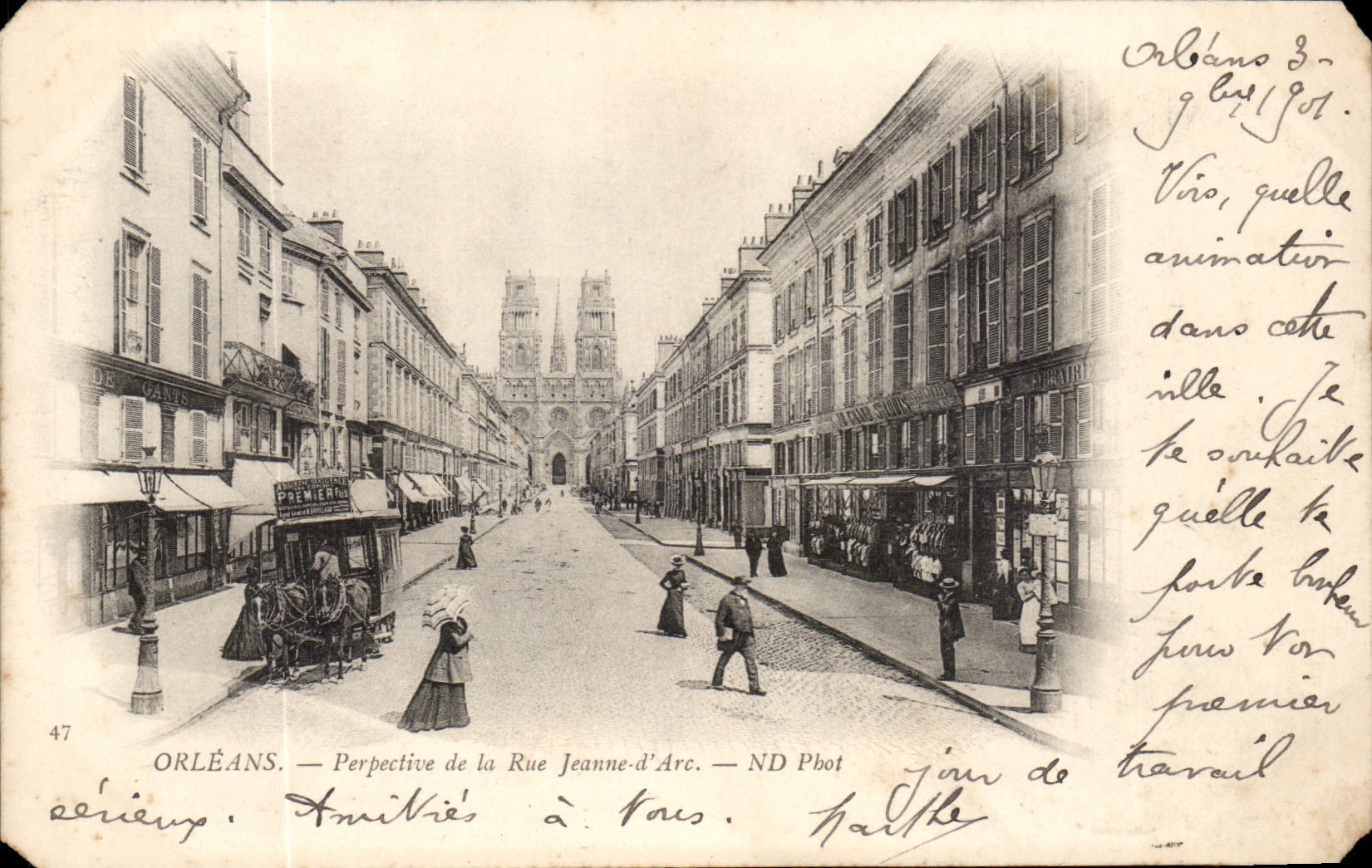 Orleans CPA View of the street Jeanne of arc