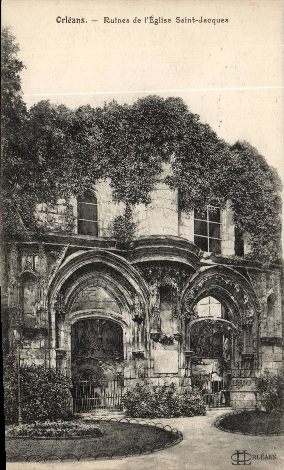 Orleans CPA Ruins of the church Saint Jacques