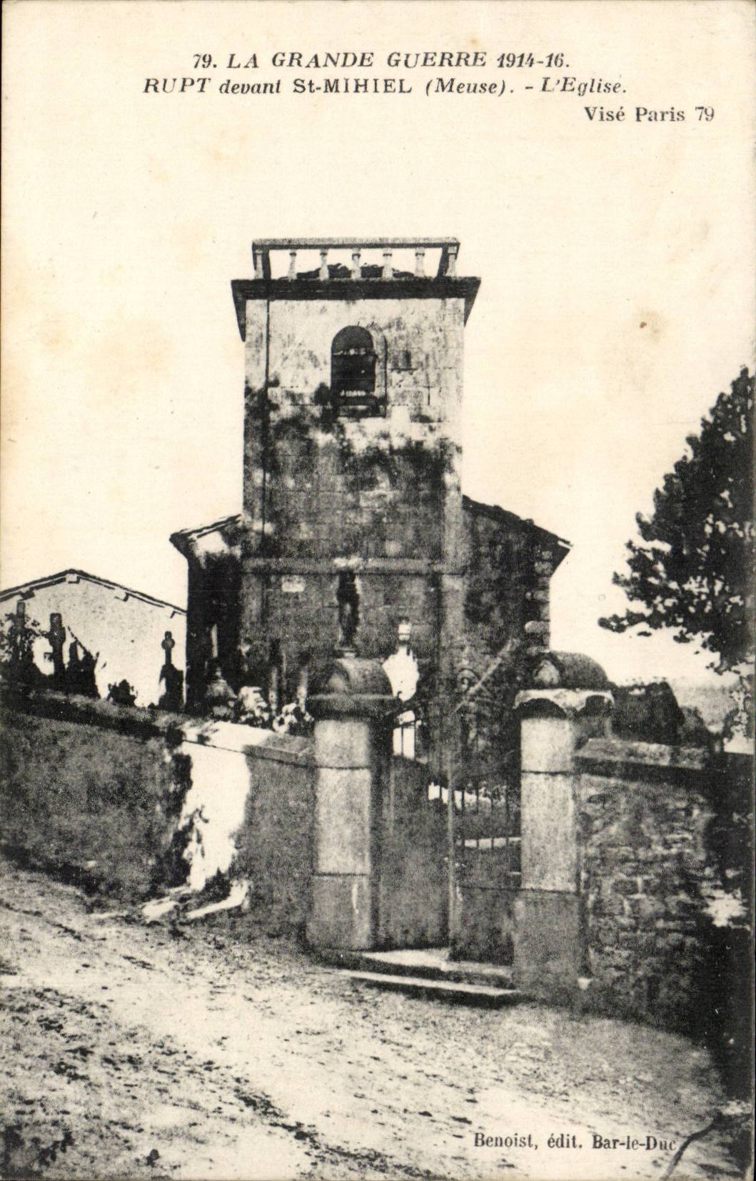 Str Mihiel - Rupt vor - die Kirche - der grosse Krieg 1914 1916 CPA