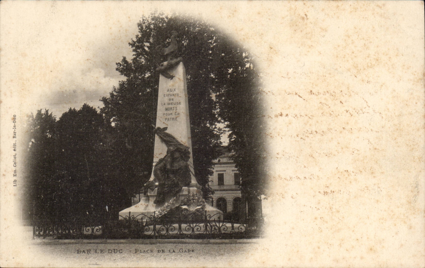 Commercy - Place of the Station - CPA