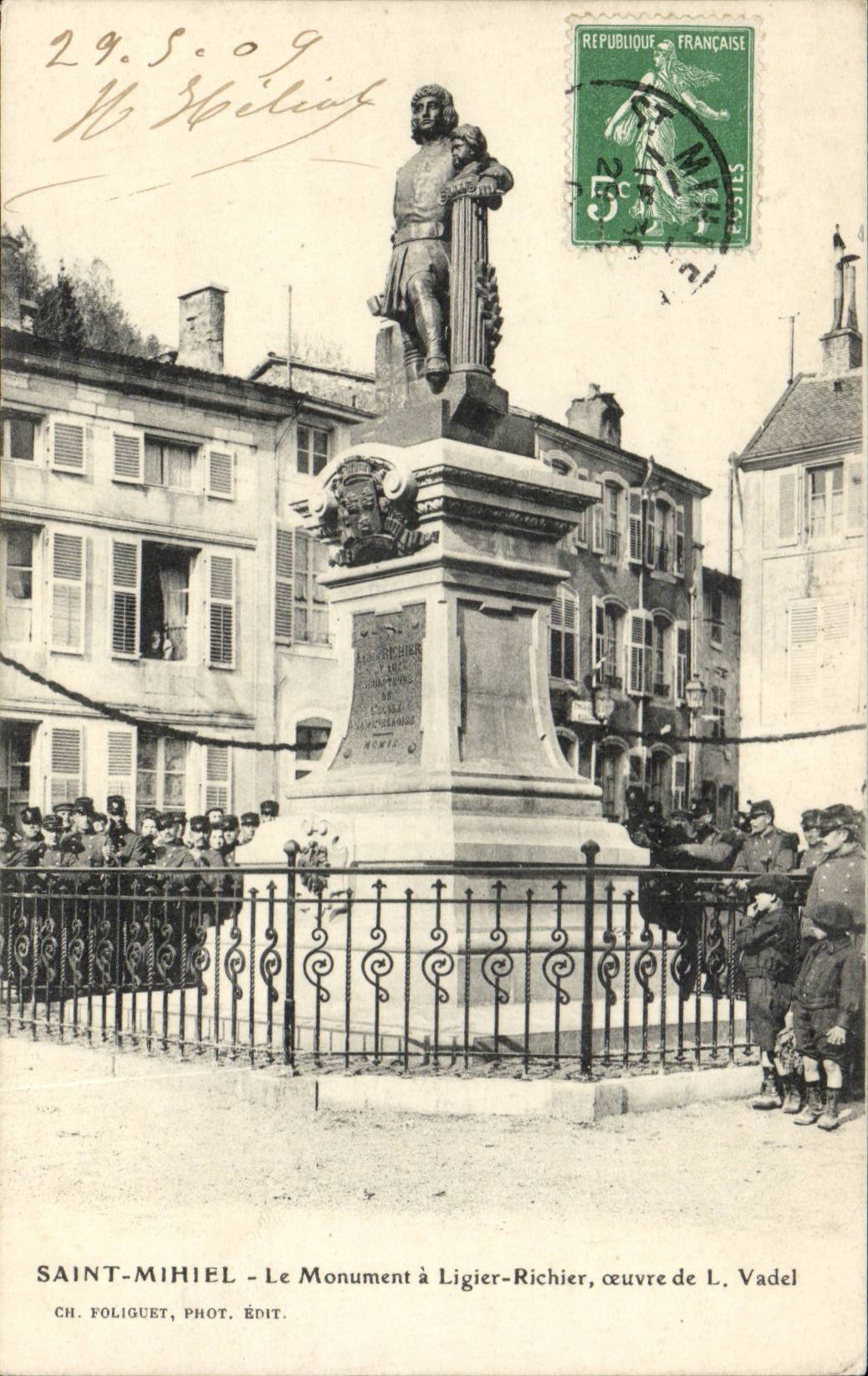 Saint Mihiel - the Monument has Ligier Richier - CPA