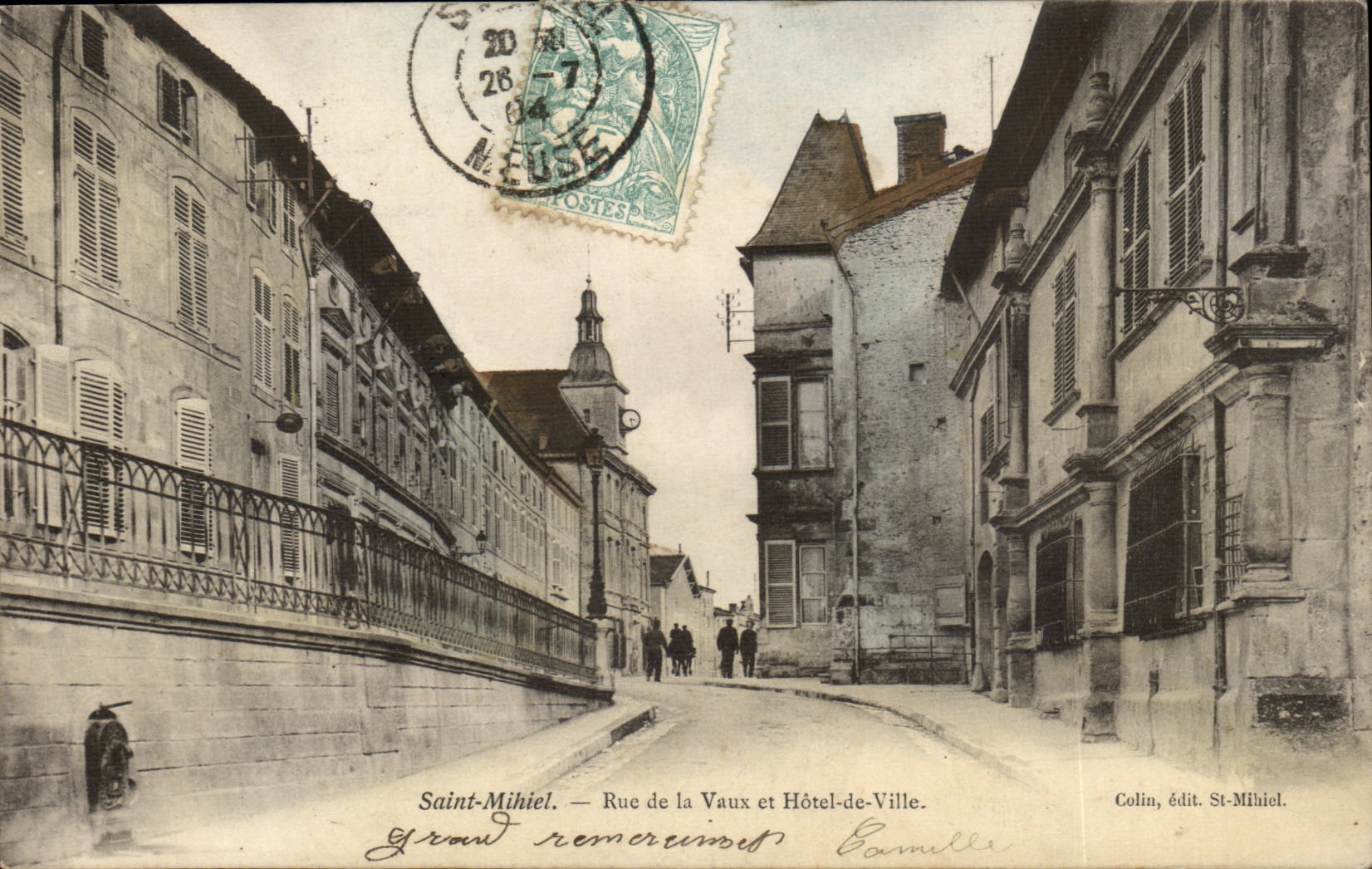Saint Mihiel - Street of Be worth and Town hall - CPA