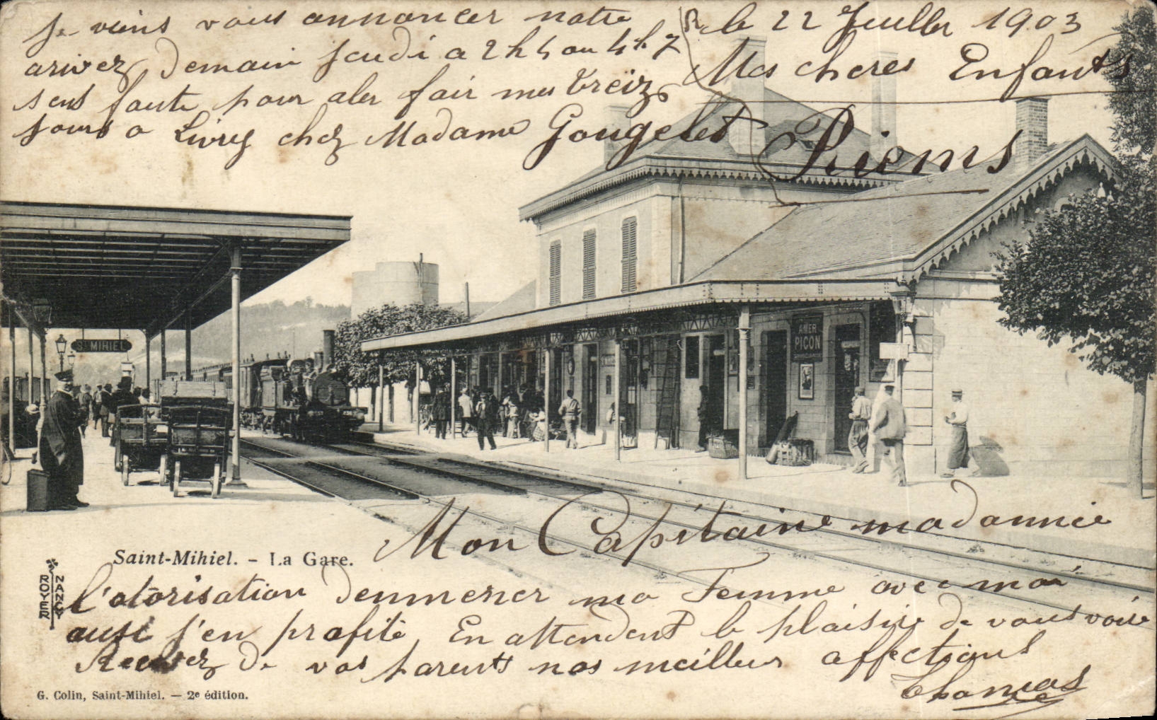 Saint Mihiel - 1903 - Train station - CPA