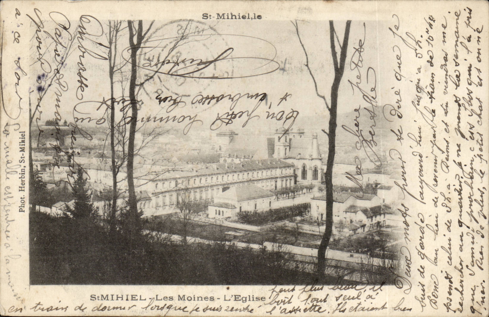 Saint Mihiel - Monks - the Church - CPA