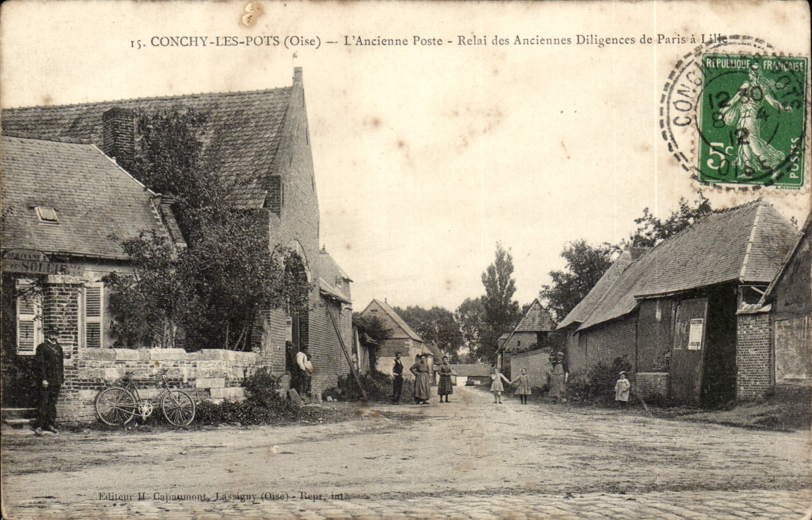 Conchy Topfe - die alte Post - Relai der alten Gewissenhaftigkeiten von Paris CPA