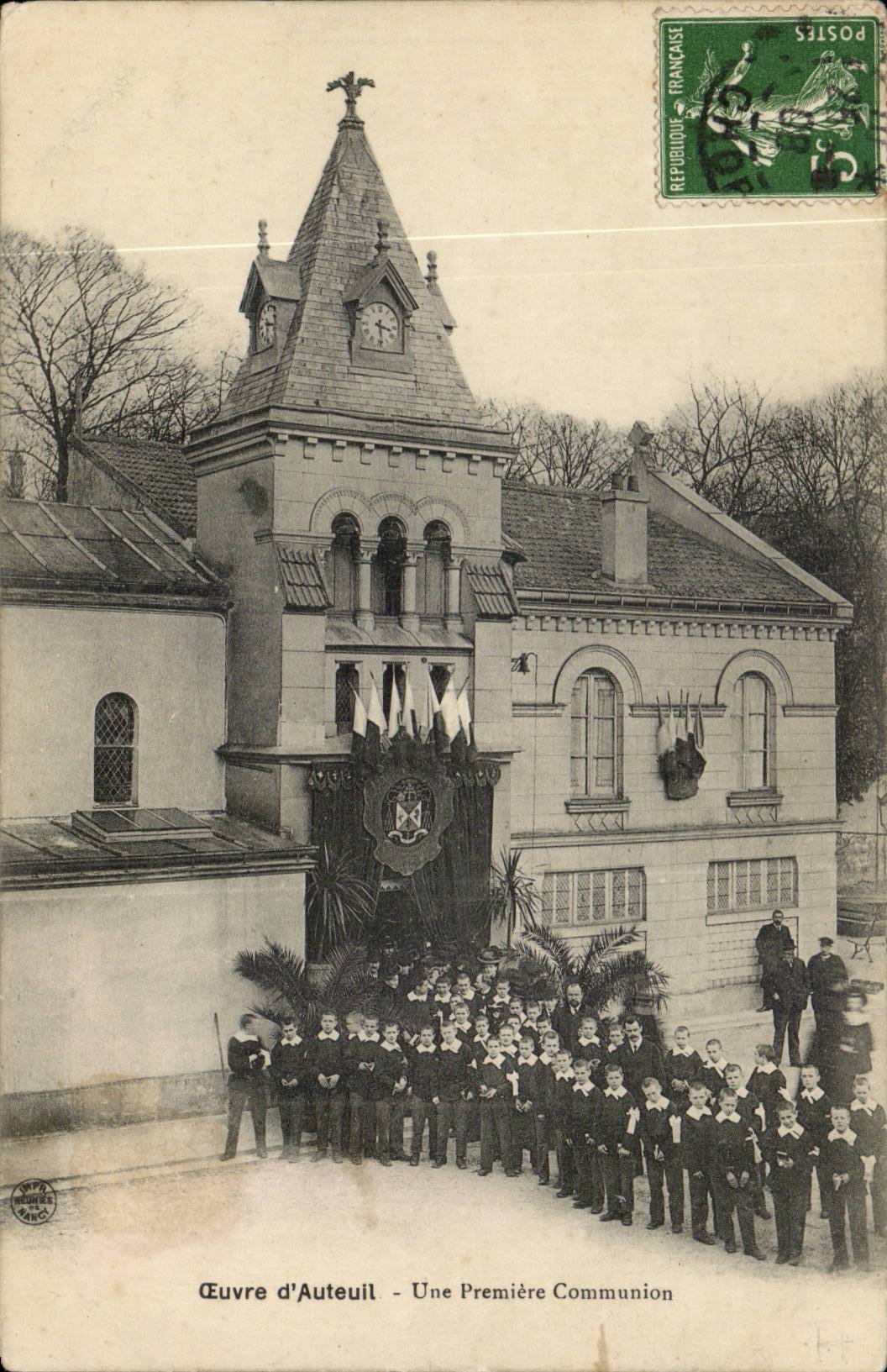 Arbeit von Auteuil cPA eine erste Kommunion