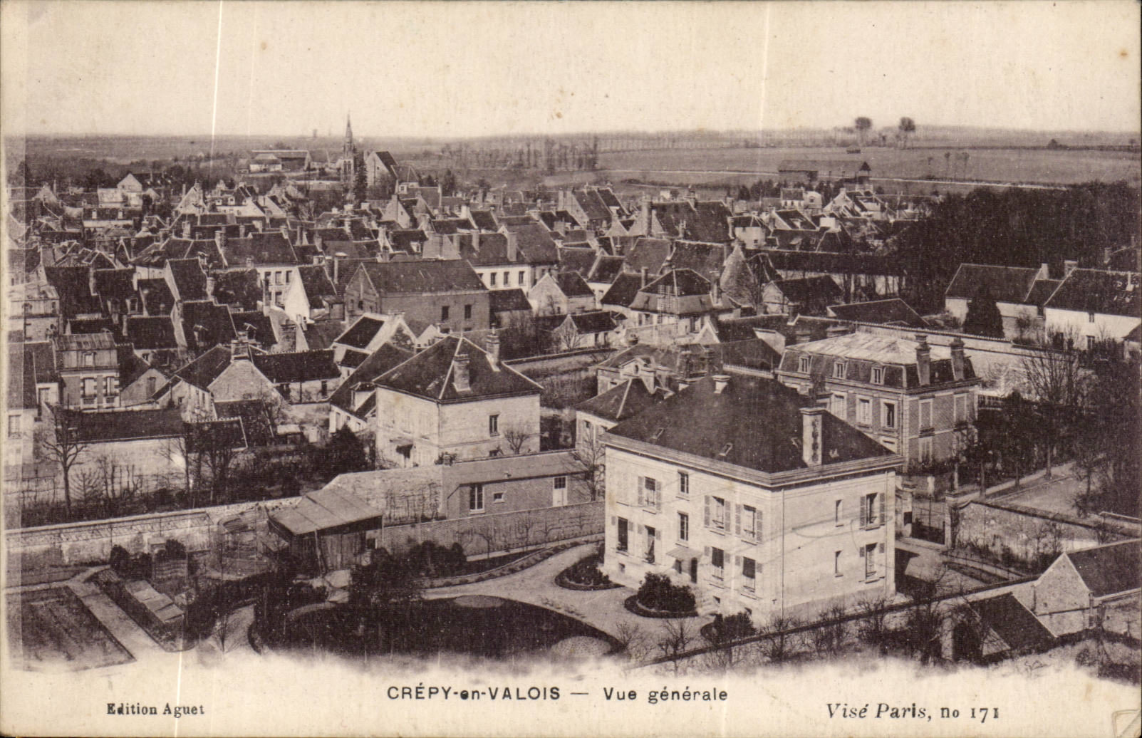 Crepy in Valois CPA View