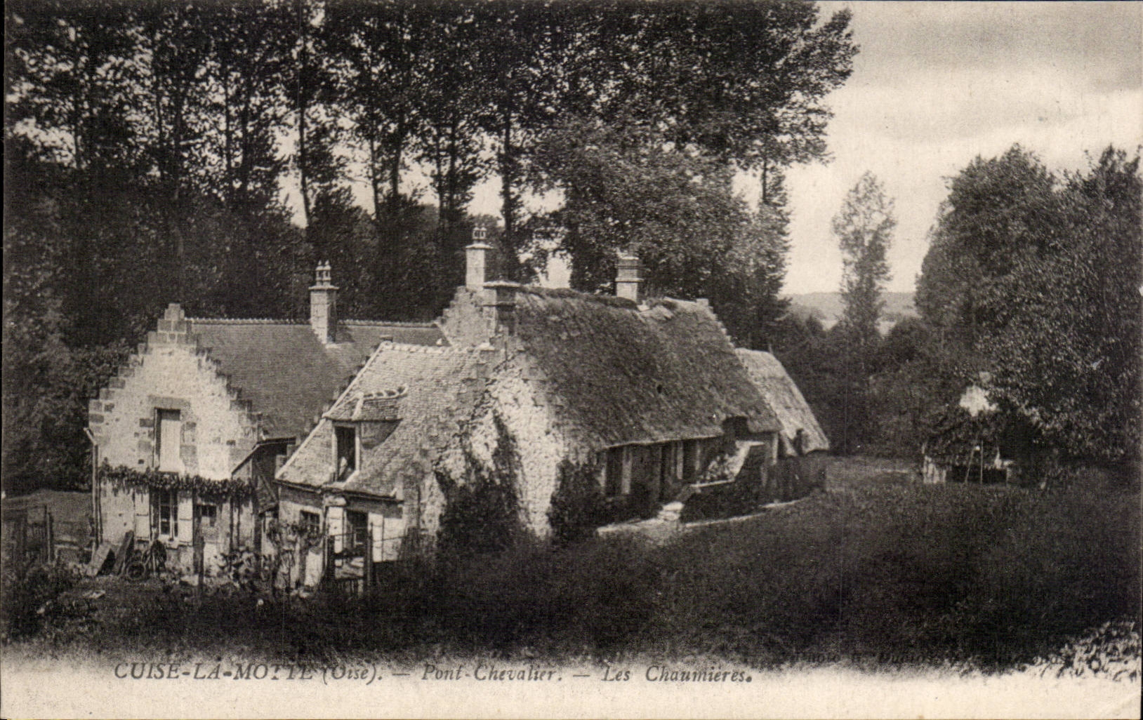 CPA kocht den Damm Pont Ritter die thatched Hauschen