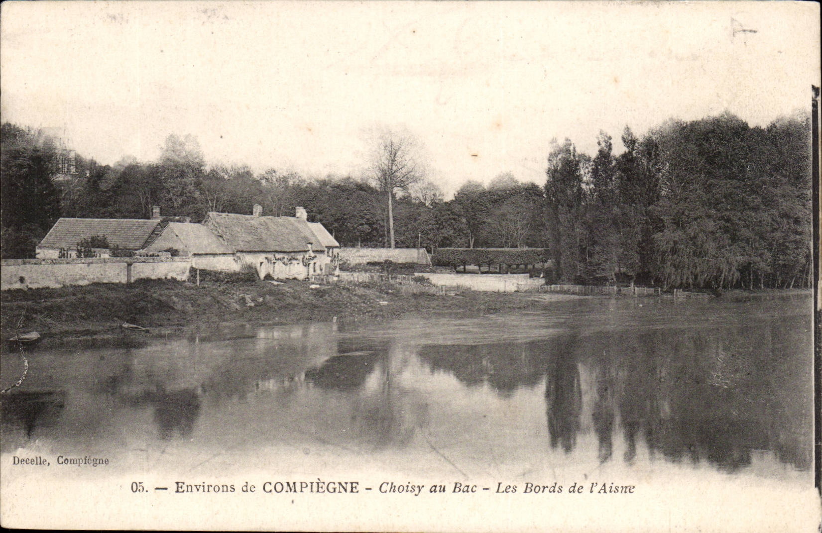 CPA Umlagerungen von Compiegne Choisy zu den Bottichrandern von Aisne