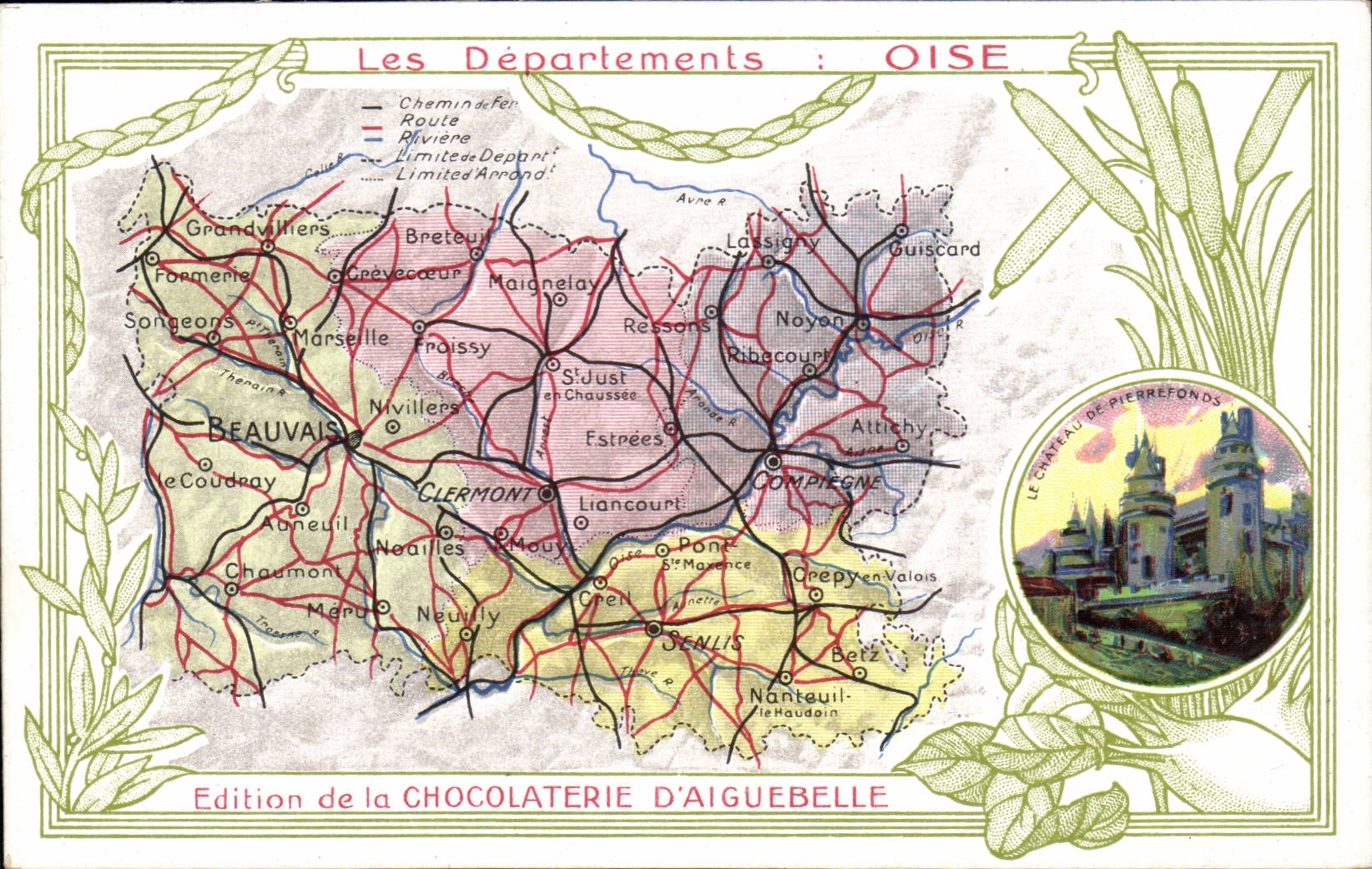 Die Schokoladenfabrik Abteilungen Oise-CPA von Aiguebelle