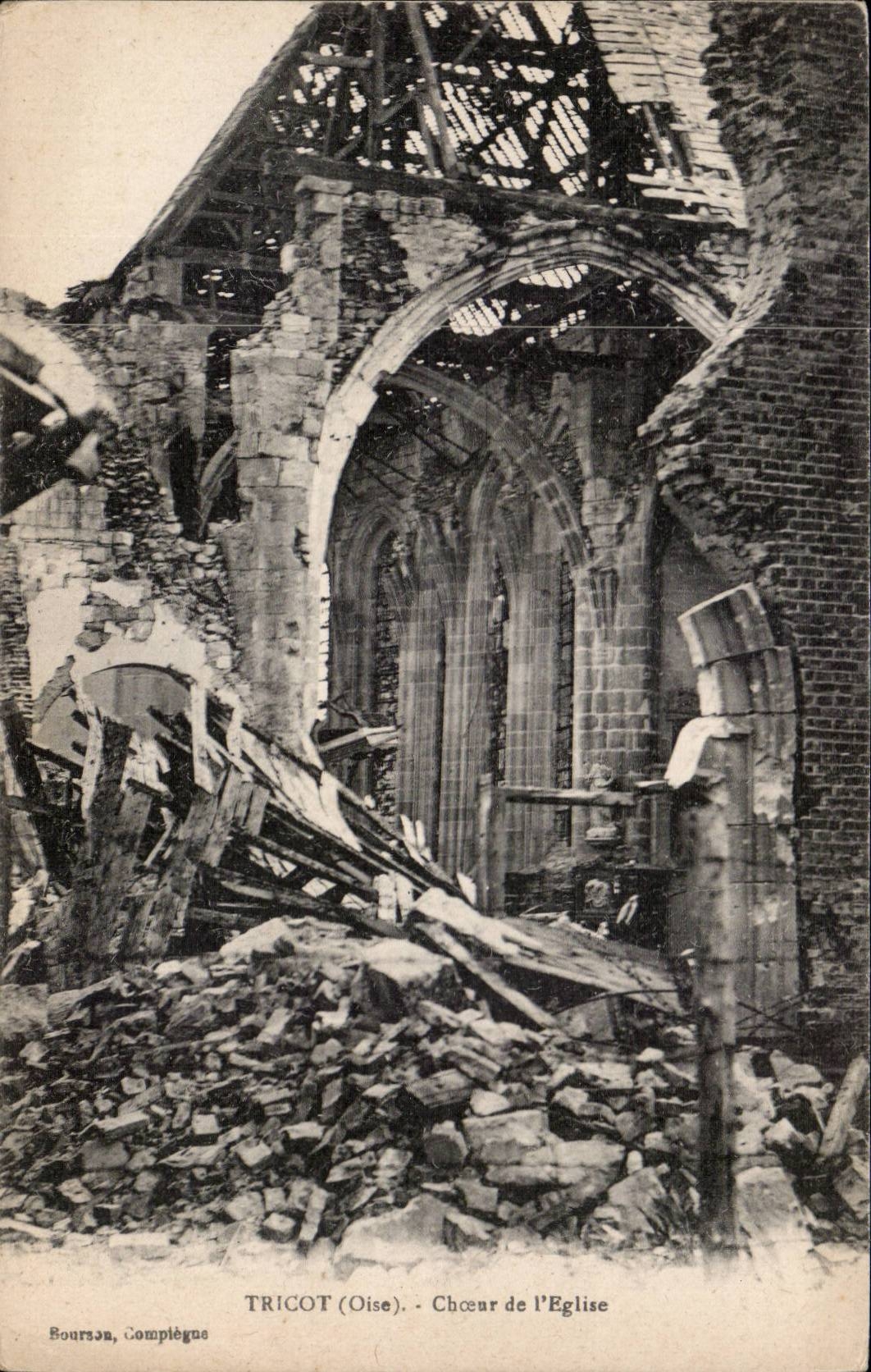 Strickender CPA Chor der Kirche