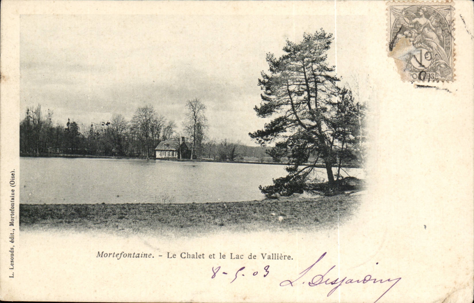 Mortefontaine CPA das Landhauschen E der See Valliere