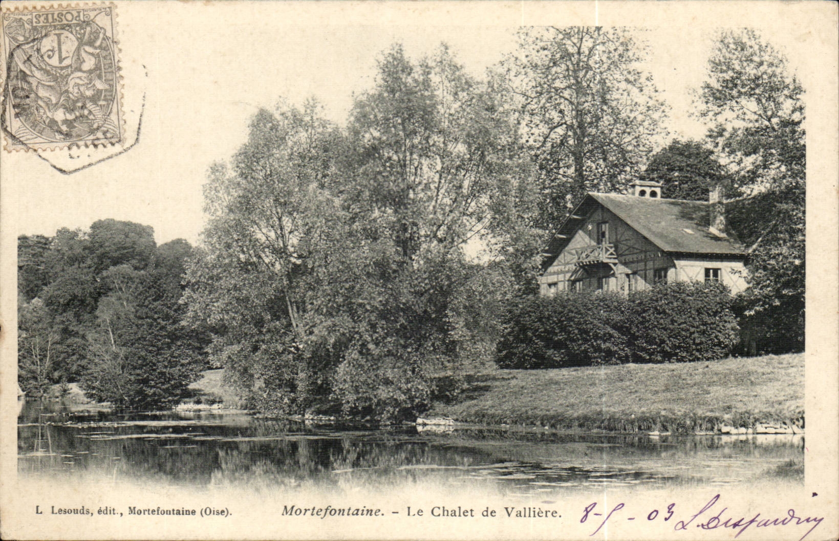 Mortefontaine CPA das Landhauschen von Valliere