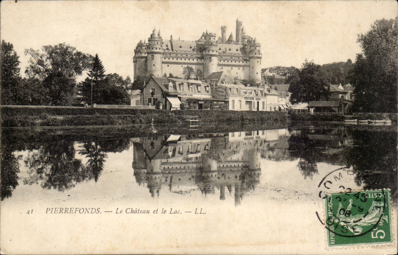Pierrefonds CPA das Schloss und der See