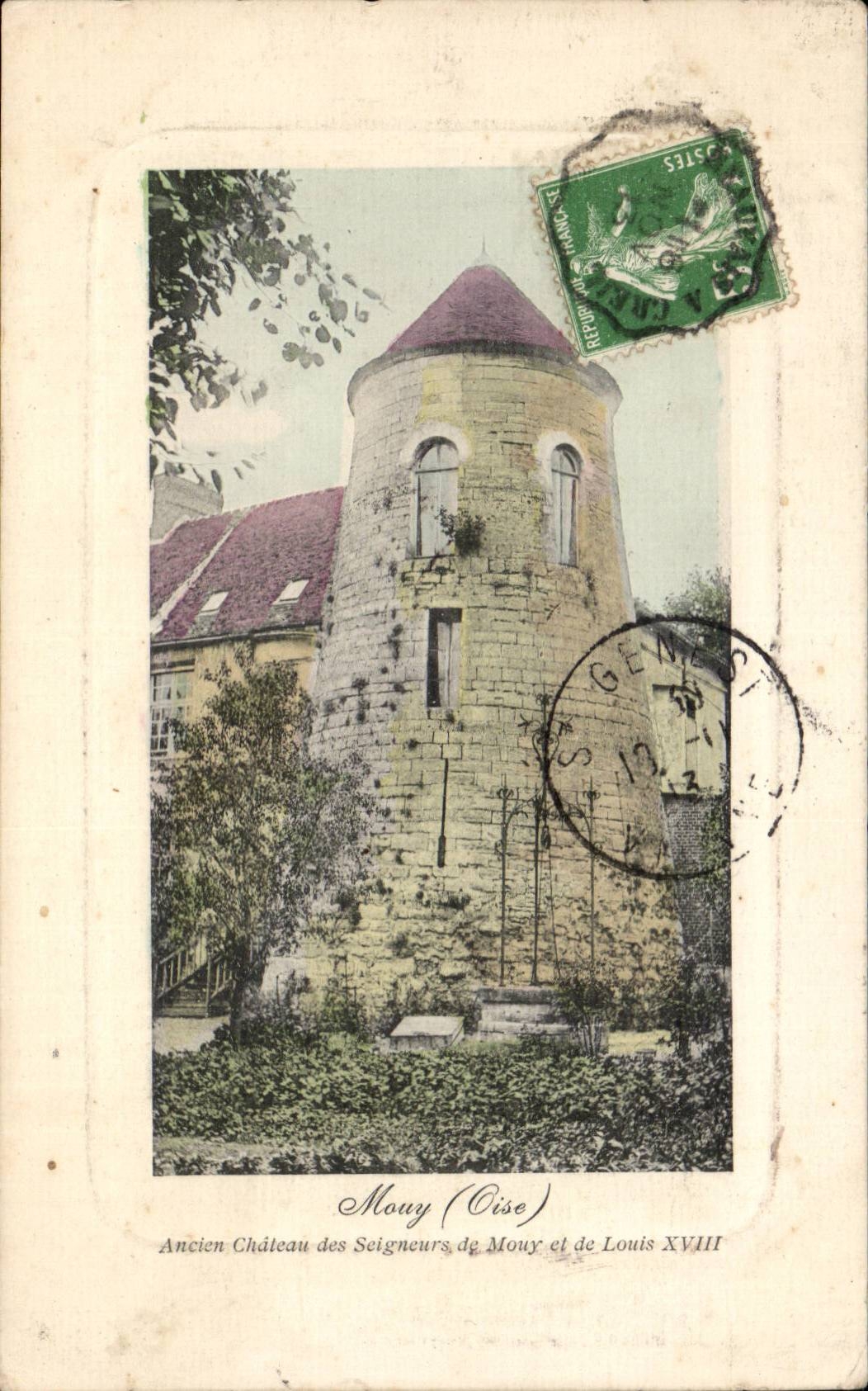 Mouy CPA altes Schloss der Lords von Lockerheit und von Louis XVIII