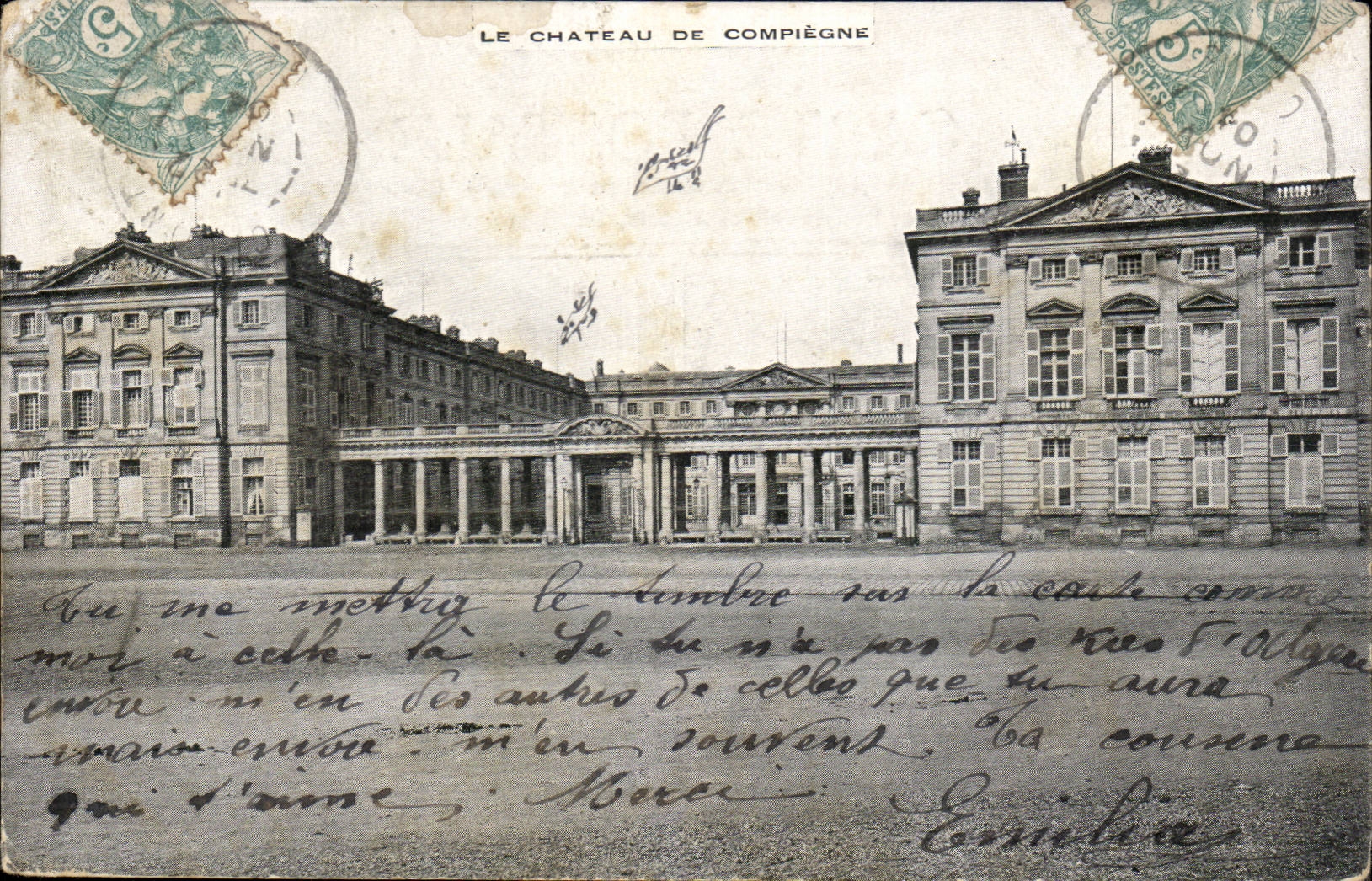 Compiegne CPA das Schloss