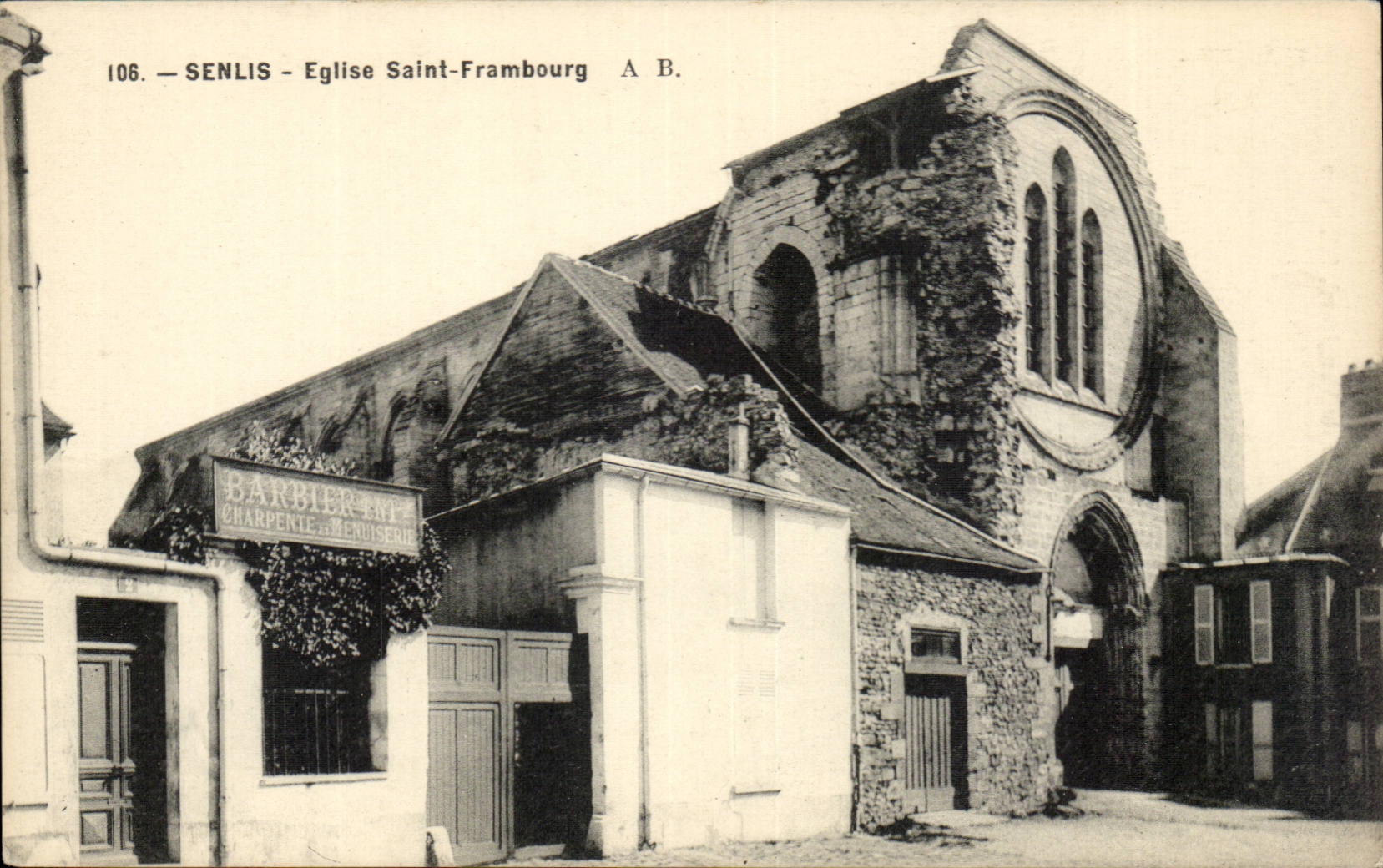 Senlis CPA Church Saint Suburb (Barber frames and joinery)