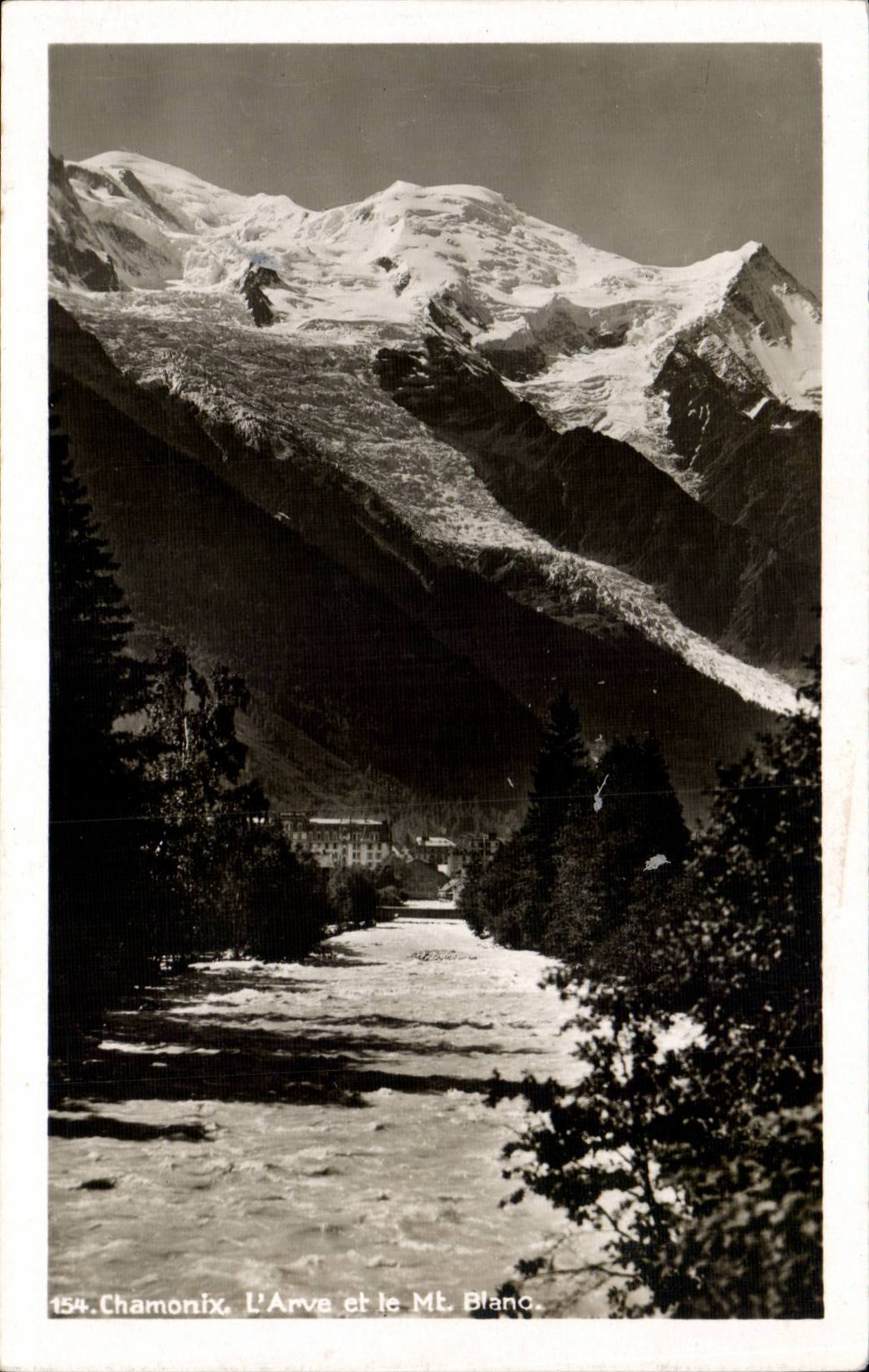 CPA Chamonix L'arve et le Mont Blanc