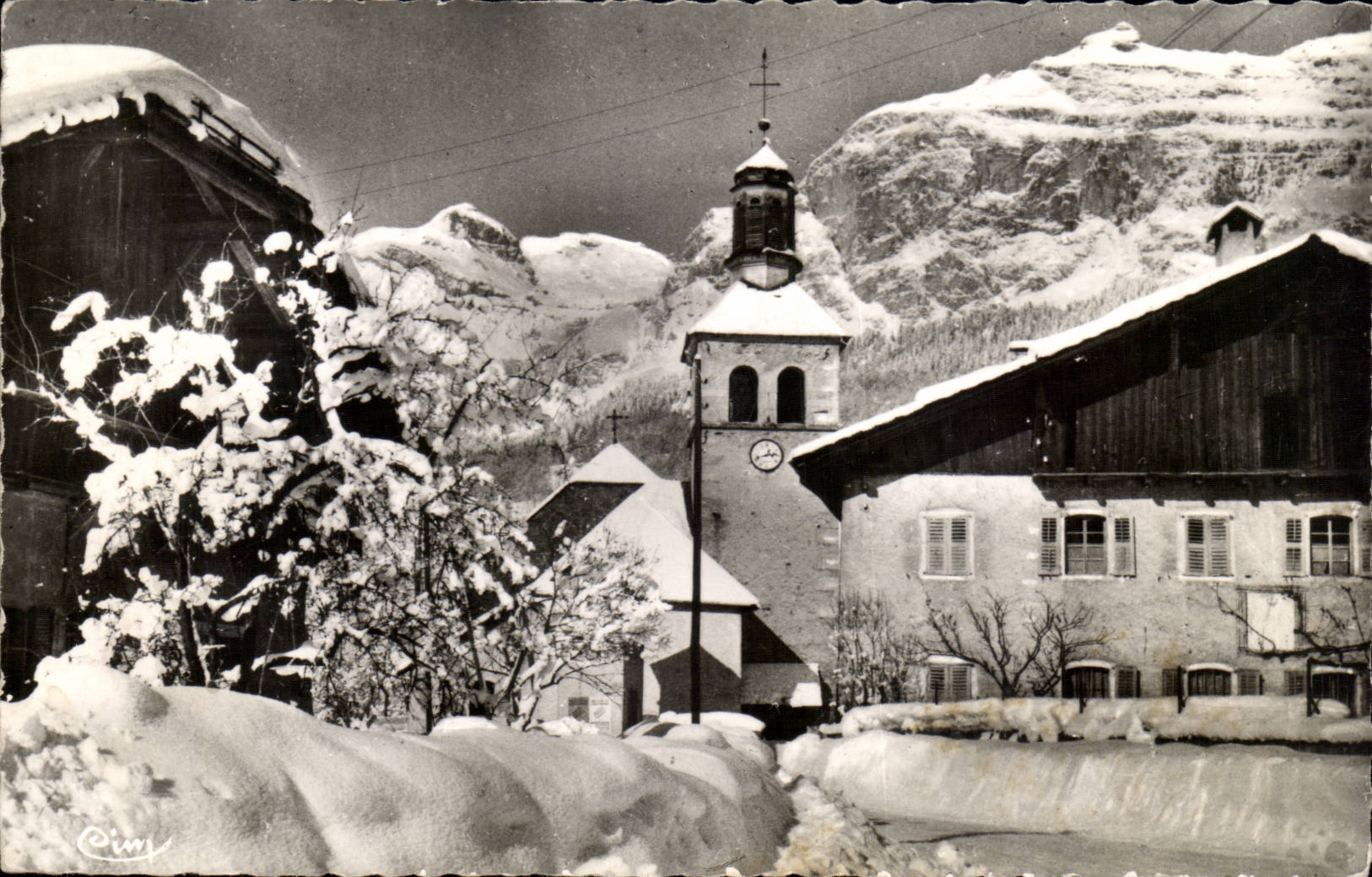 MODERN CARD SErvoz the church and the chain of Fiz