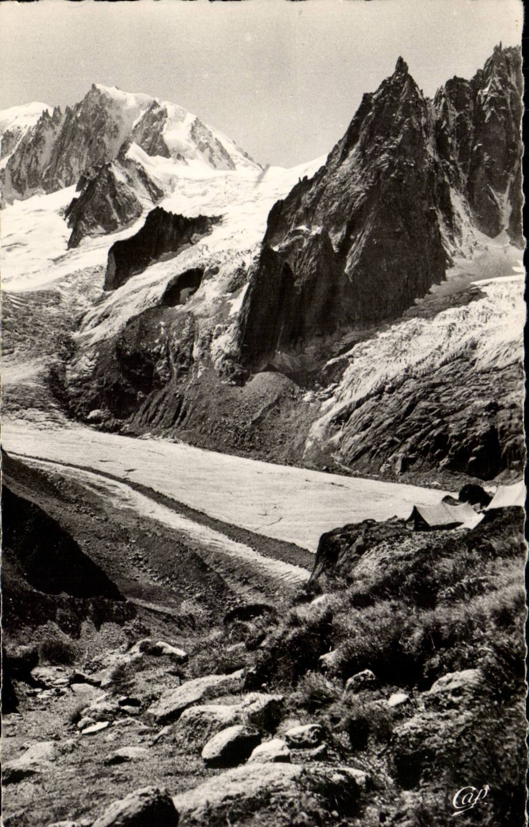 CPA Chamonix Mount Blanc the Mount Blanc and the Shark Seen from since the lid