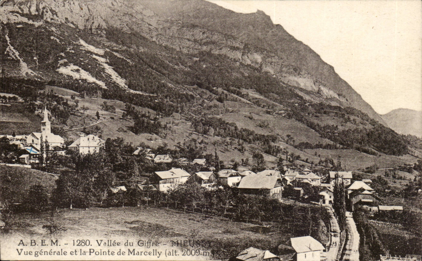 CPA Valley of Giffre Mieussy View and points it marcelly