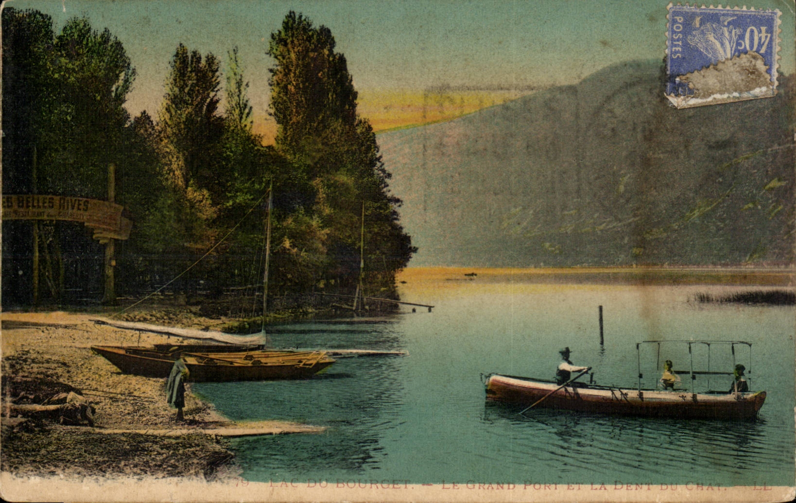 CPA Lake of Le Bourget the large bridge and the tooth of the cat