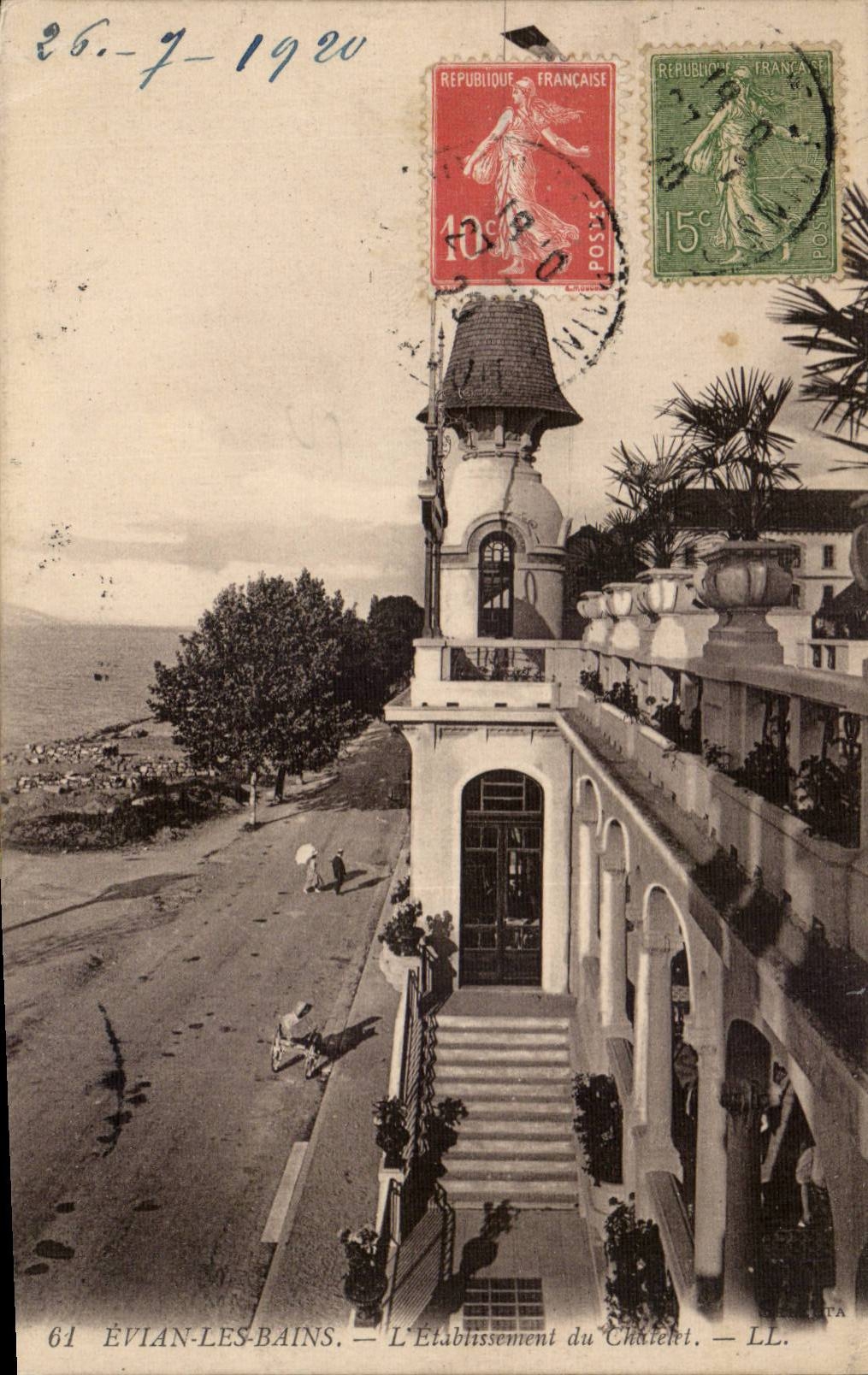 CPA Evian les Bains establishment of Chatelet