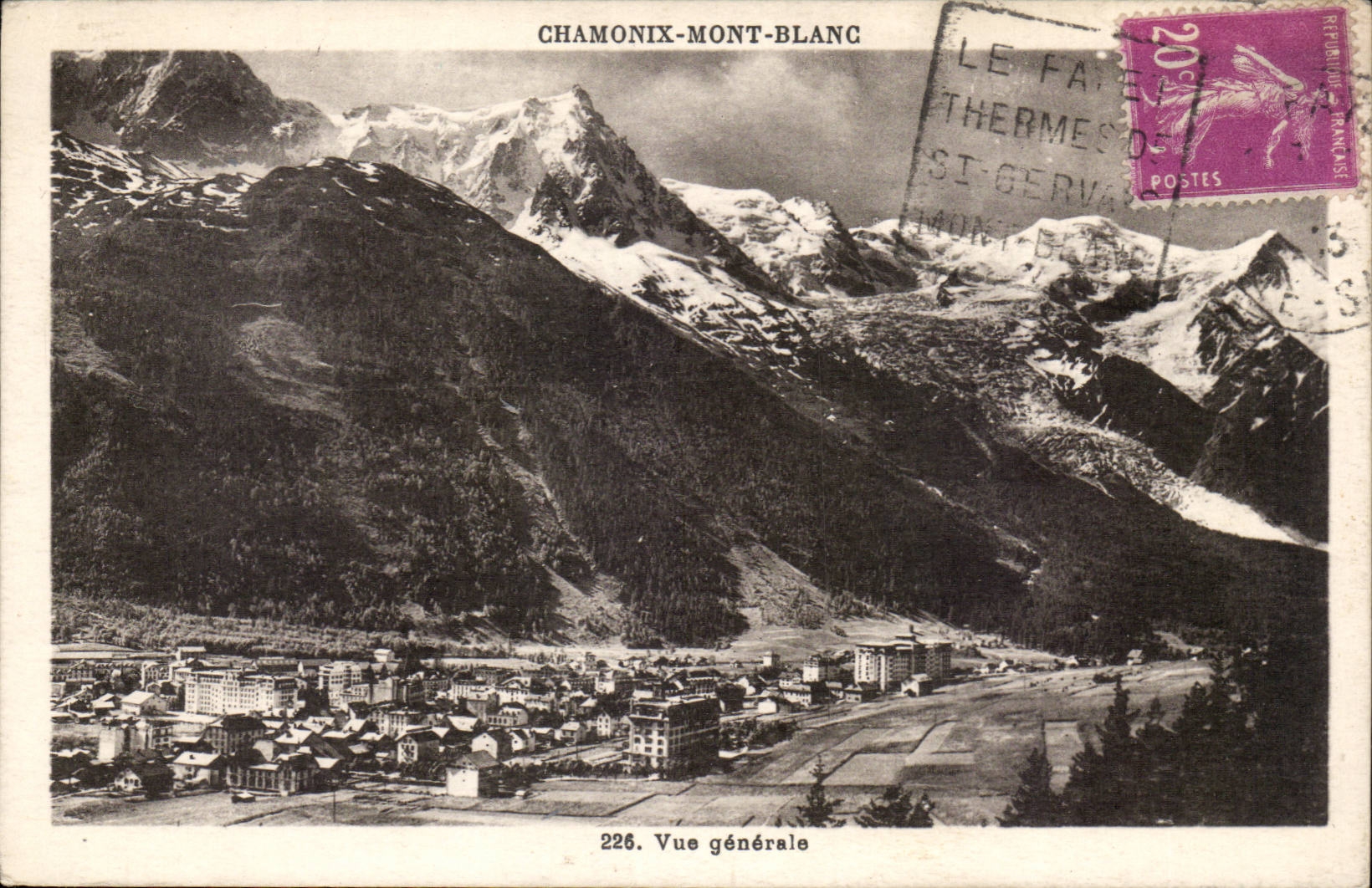 Chamonix CPA Vue generale