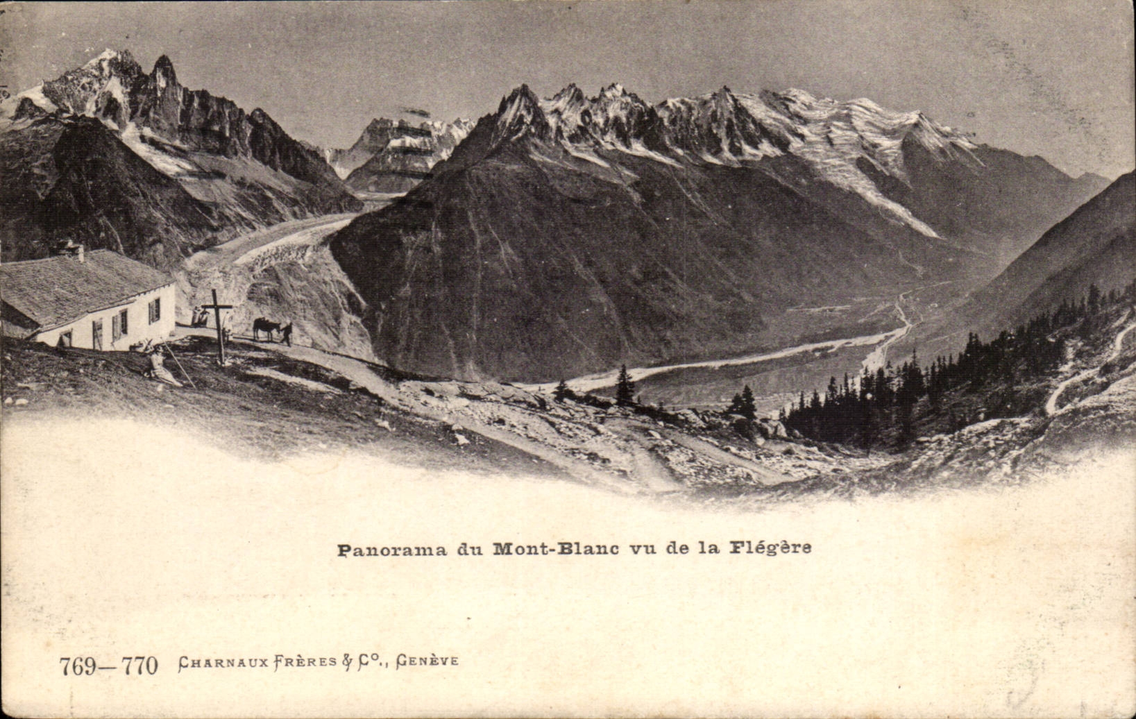 CPA Panorama of the Mont Blanc seen of the flegere