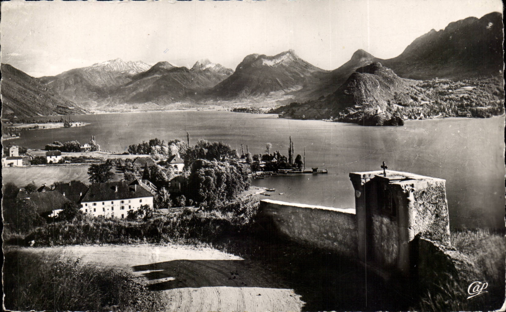 Annecy Lake MODERN CARD Talloires and vault of the Strand