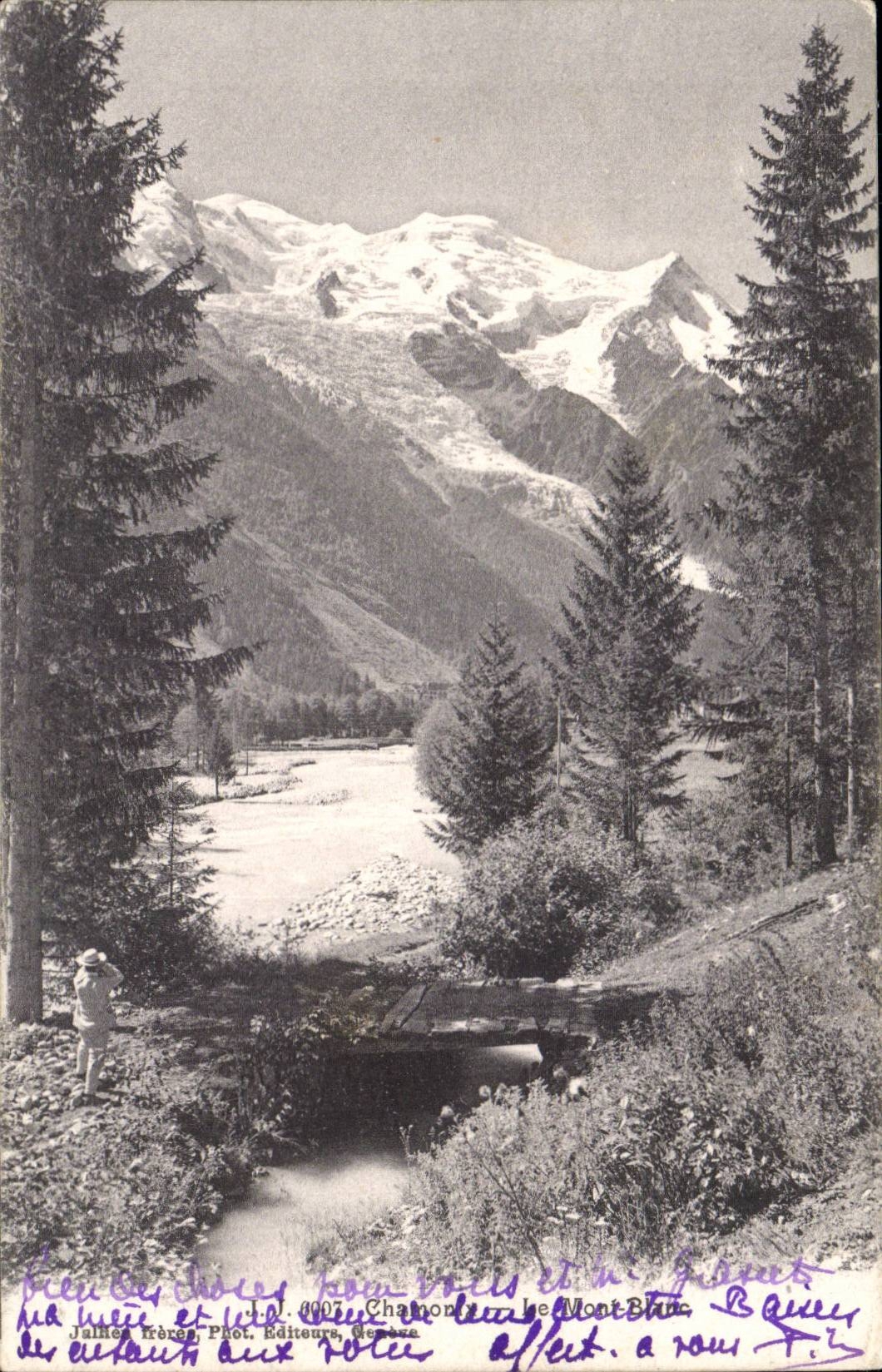 Chamonix CPA Le Mont Blanc
