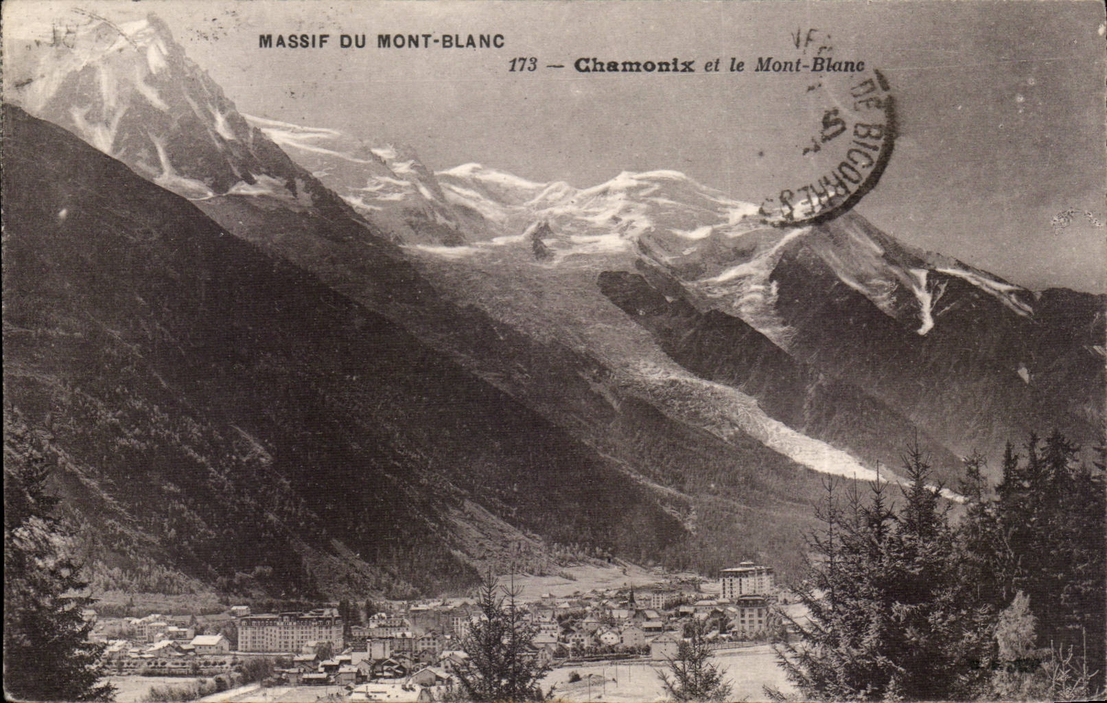 Mountain Mount Blanc CPA Chamonix and the Mount Blanc