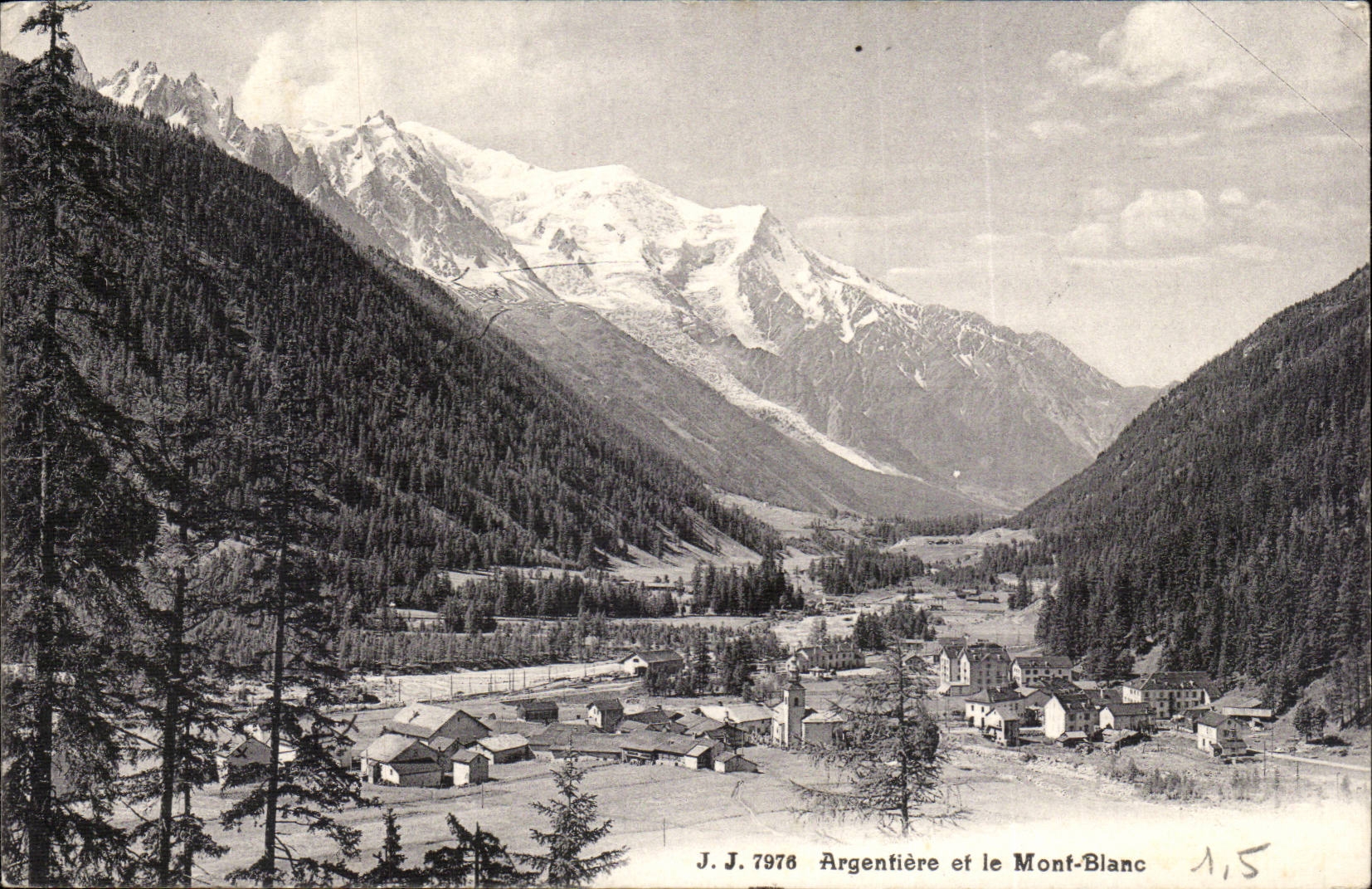 CPA argentiere and Mont Blanc