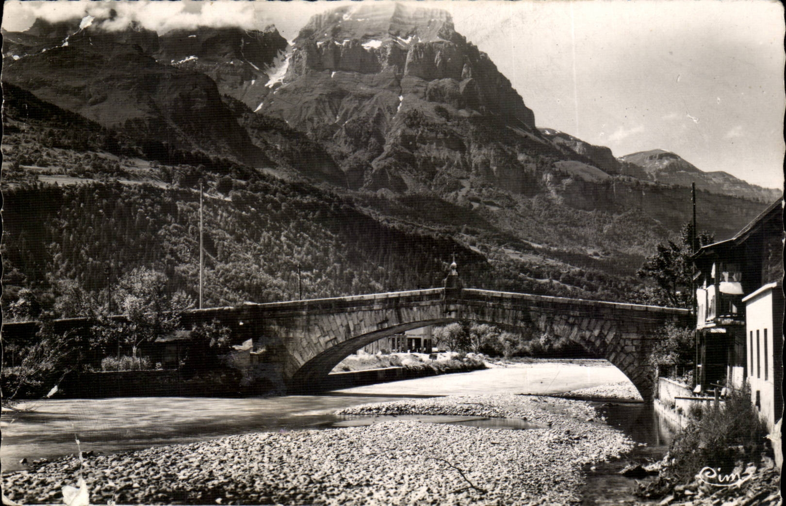 MODERN CARD St Martin on Arve the old bridge E TLA points of Areux