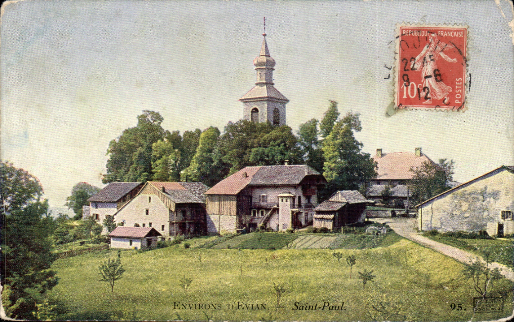 Surroundings of holy Evian CPA Paul