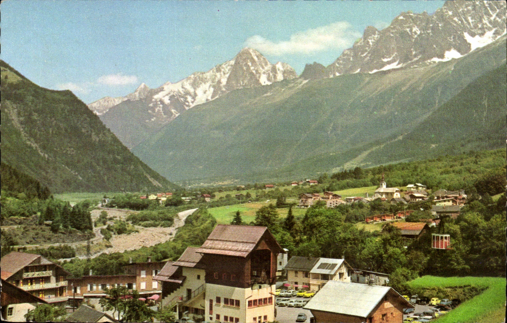 Houches CPA Departure of the teleferic of Bellevue